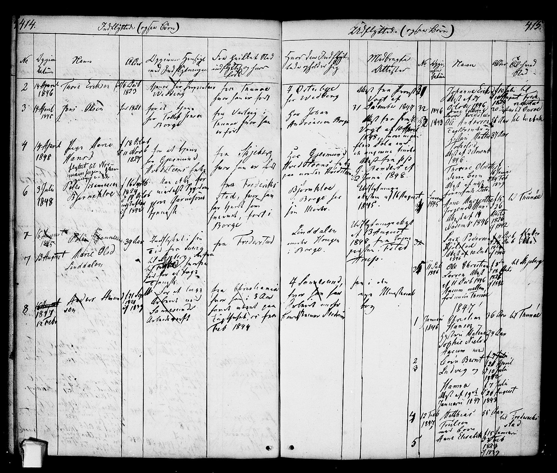 Borge prestekontor Kirkebøker, AV/SAO-A-10903/F/Fa/L0004: Parish register (official) no. I 4, 1836-1848, p. 414-415