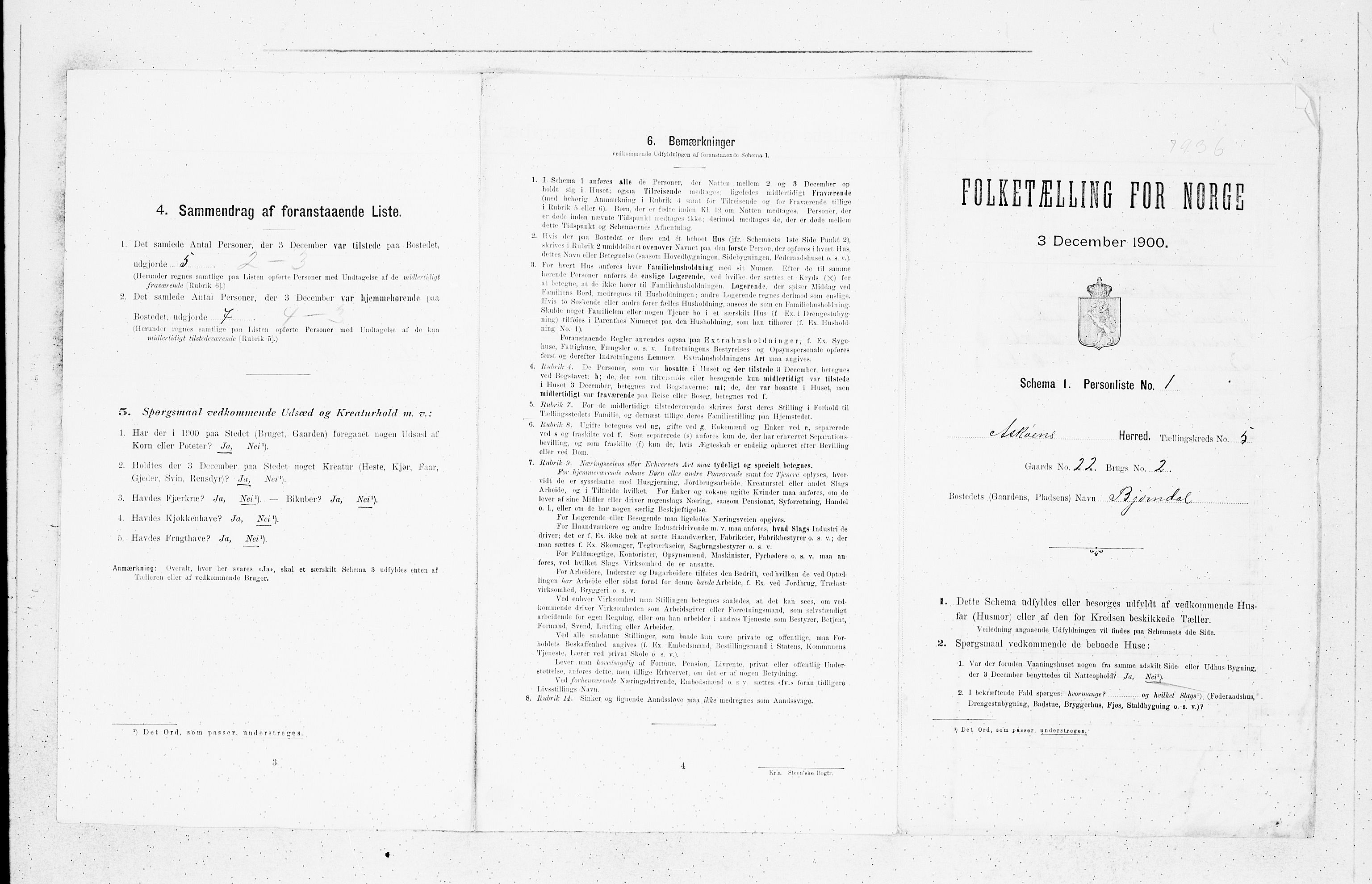 SAB, 1900 census for Askøy, 1900, p. 702