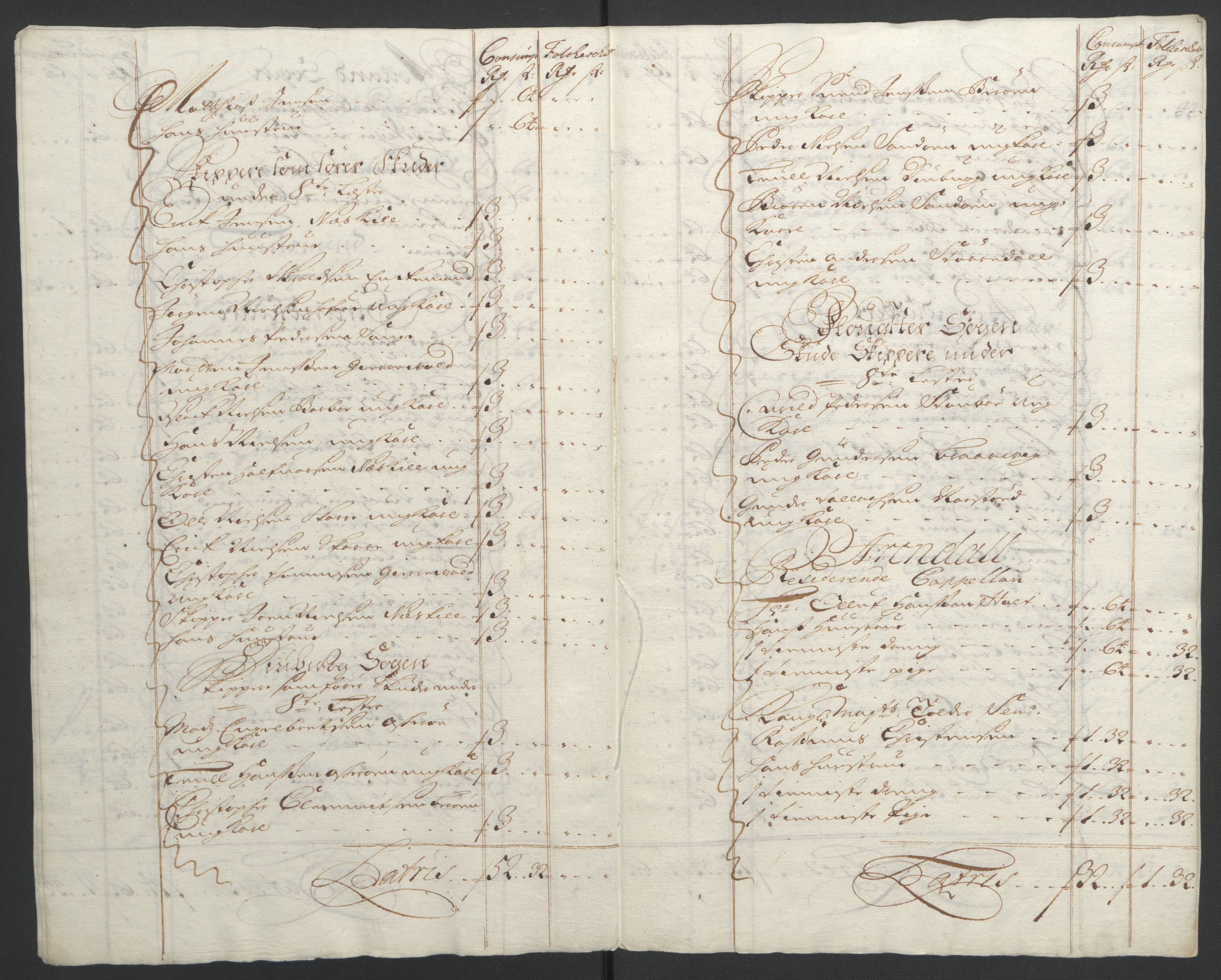 Rentekammeret inntil 1814, Reviderte regnskaper, Fogderegnskap, AV/RA-EA-4092/R39/L2312: Fogderegnskap Nedenes, 1693-1695, p. 44