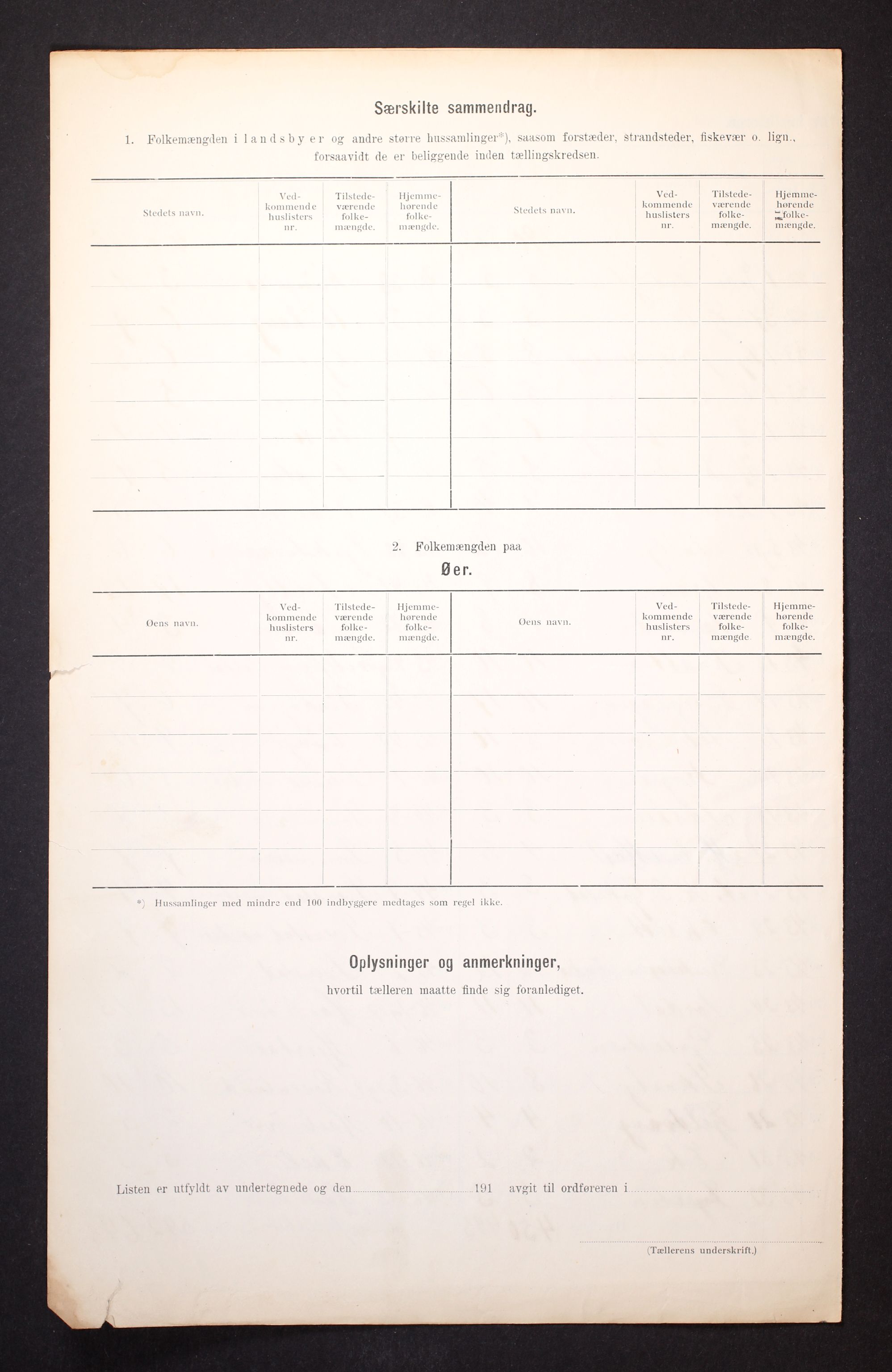 RA, 1910 census for Sandeherred, 1910, p. 5