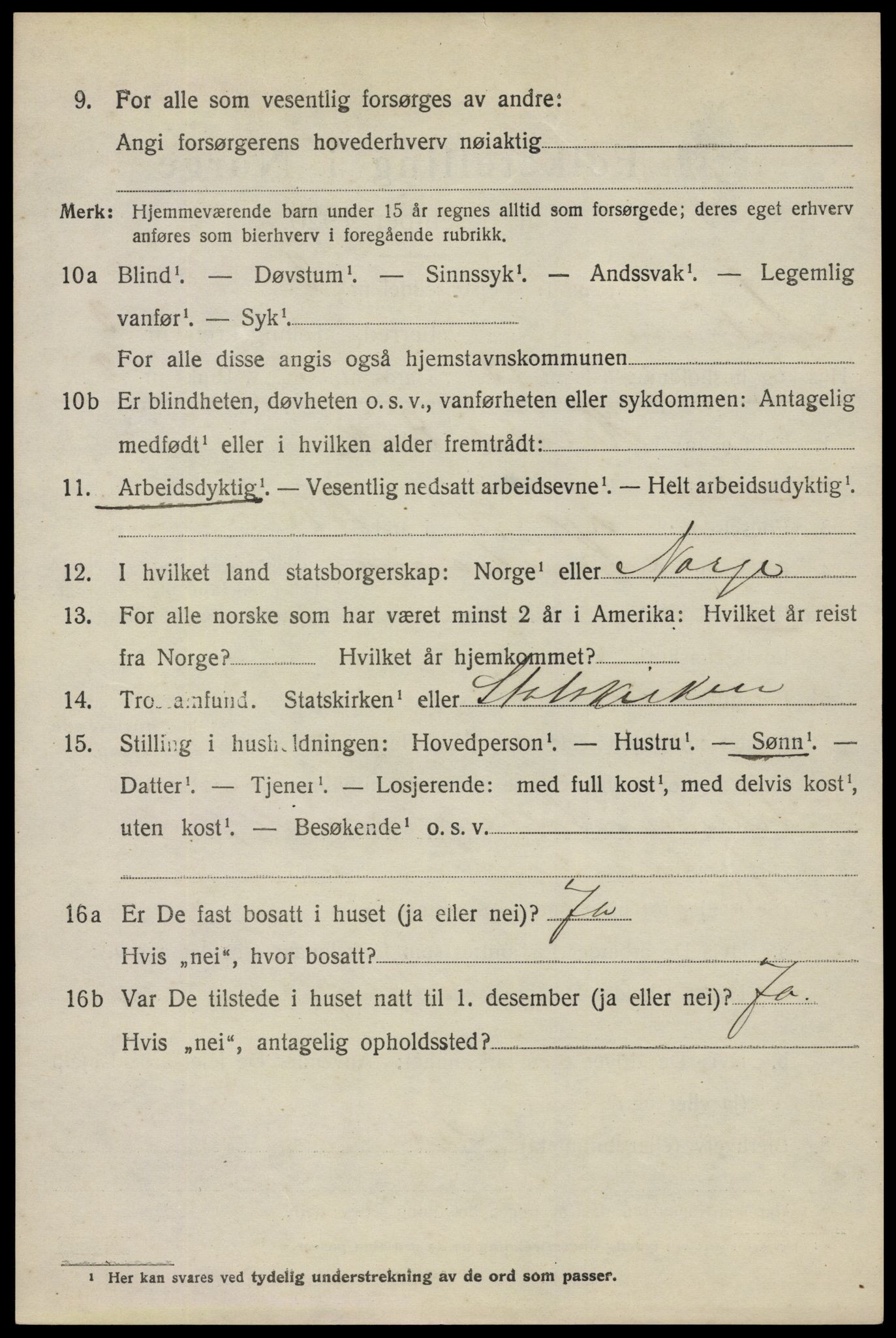 SAO, 1920 census for Askim, 1920, p. 6900