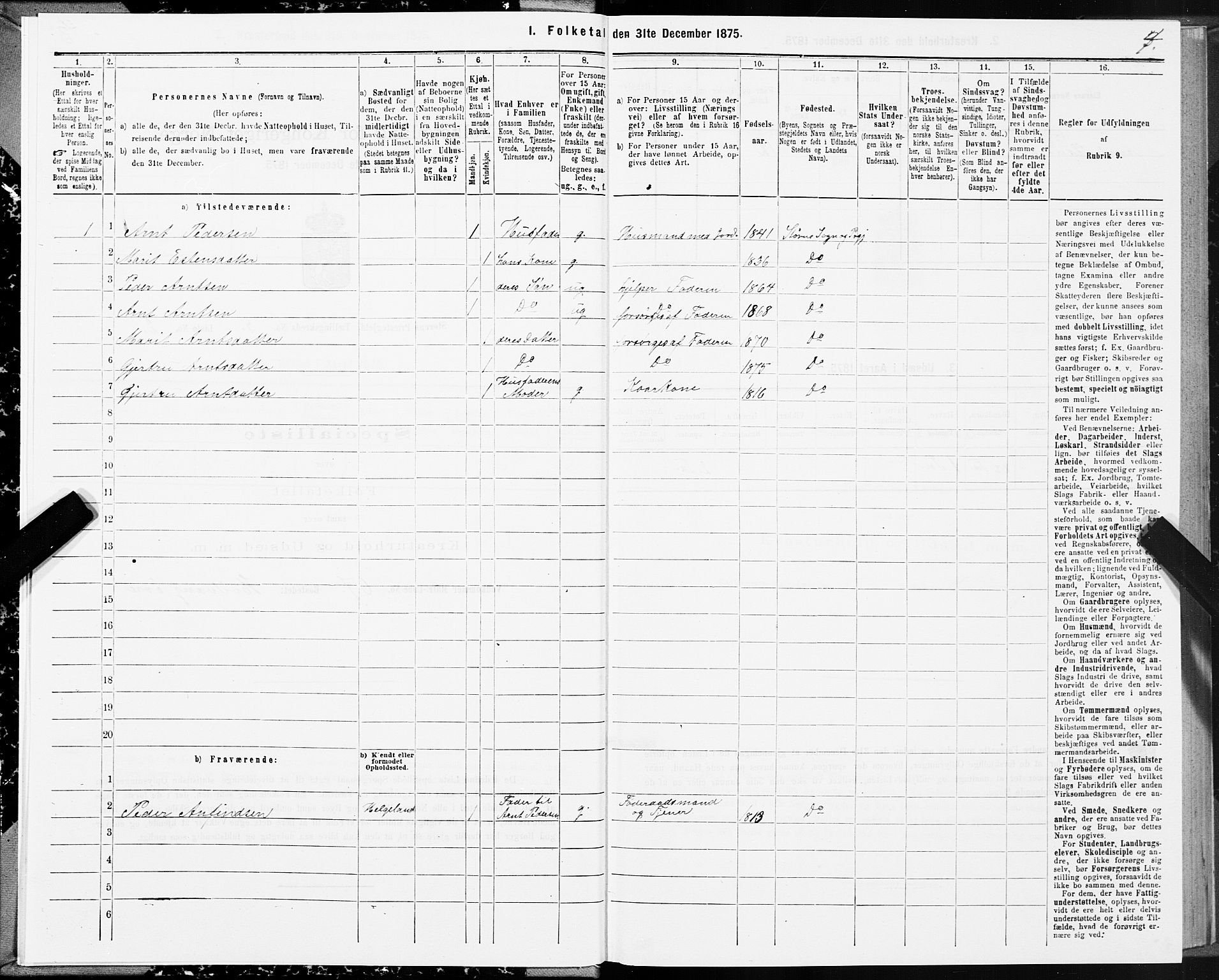 SAT, 1875 census for 1648P Støren, 1875, p. 3004