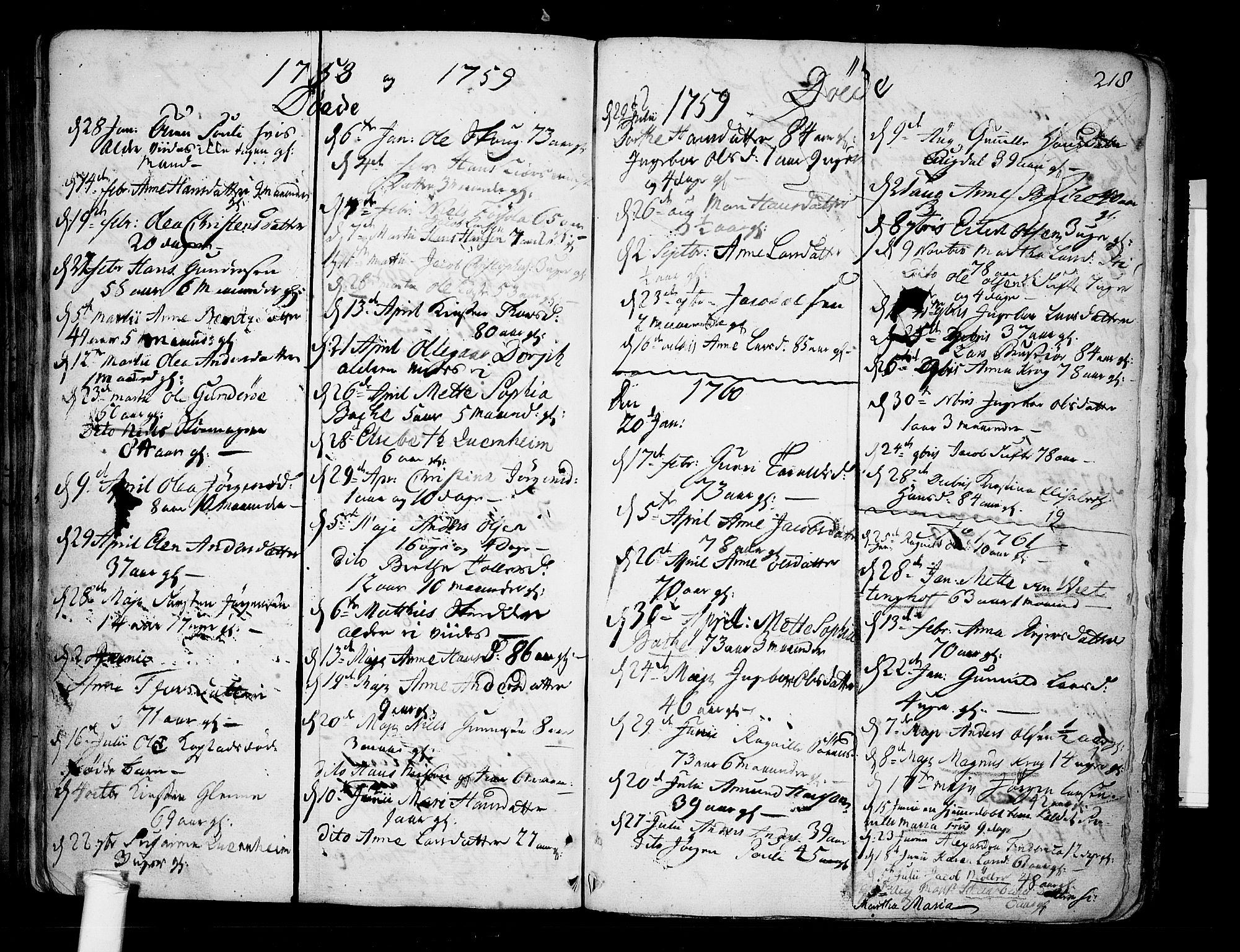 Borre kirkebøker, AV/SAKO-A-338/F/Fa/L0002: Parish register (official) no. I 2, 1752-1806, p. 218