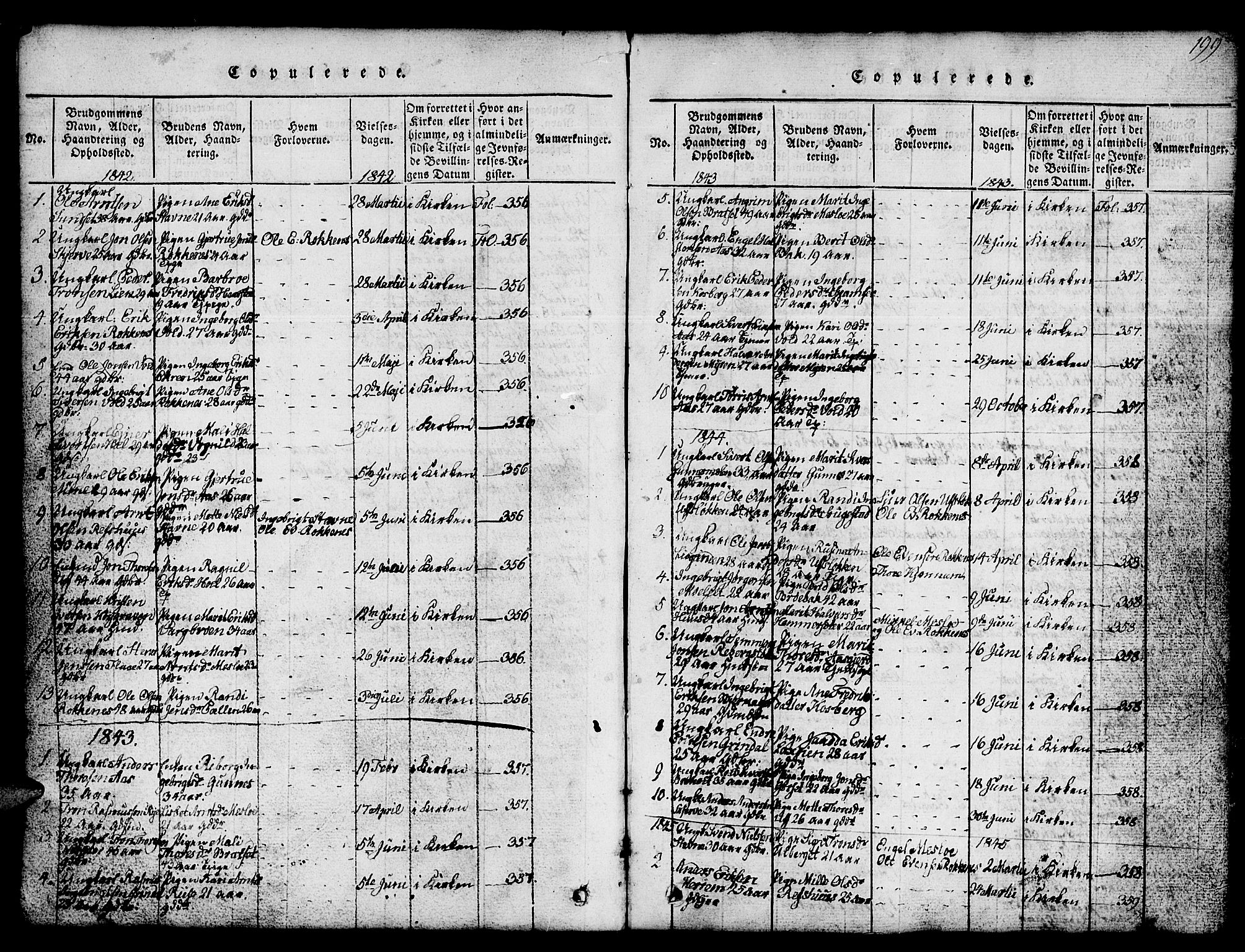 Ministerialprotokoller, klokkerbøker og fødselsregistre - Sør-Trøndelag, SAT/A-1456/674/L0874: Parish register (copy) no. 674C01, 1816-1860, p. 199
