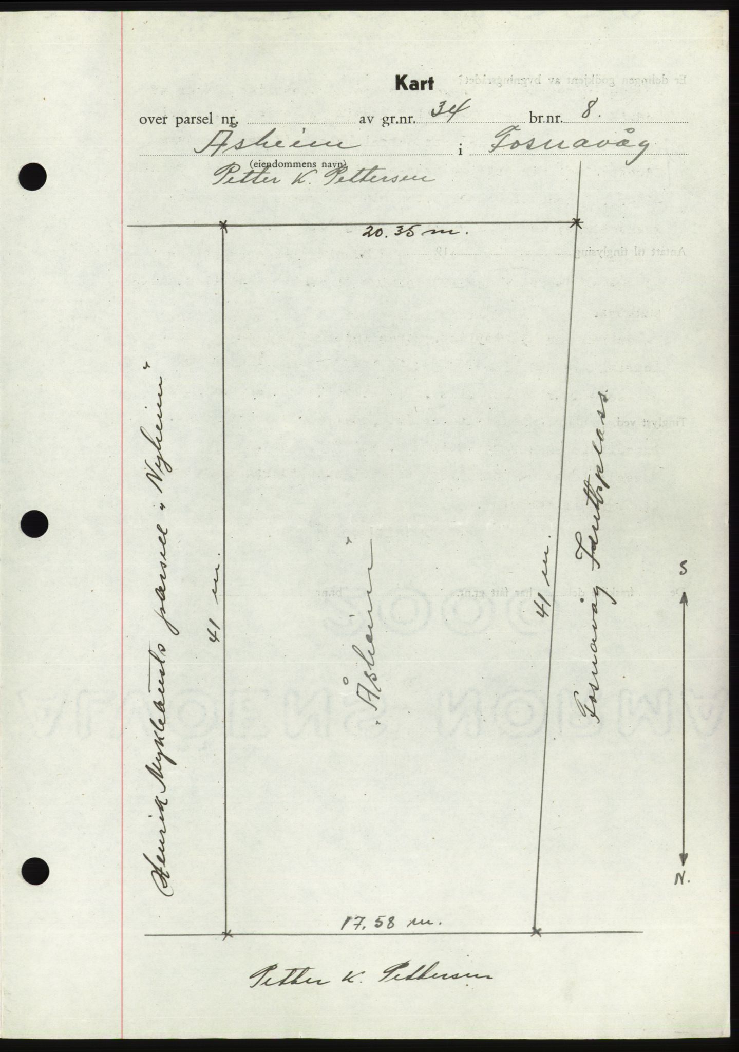 Søre Sunnmøre sorenskriveri, AV/SAT-A-4122/1/2/2C/L0078: Mortgage book no. 4A, 1946-1946, Diary no: : 822/1946