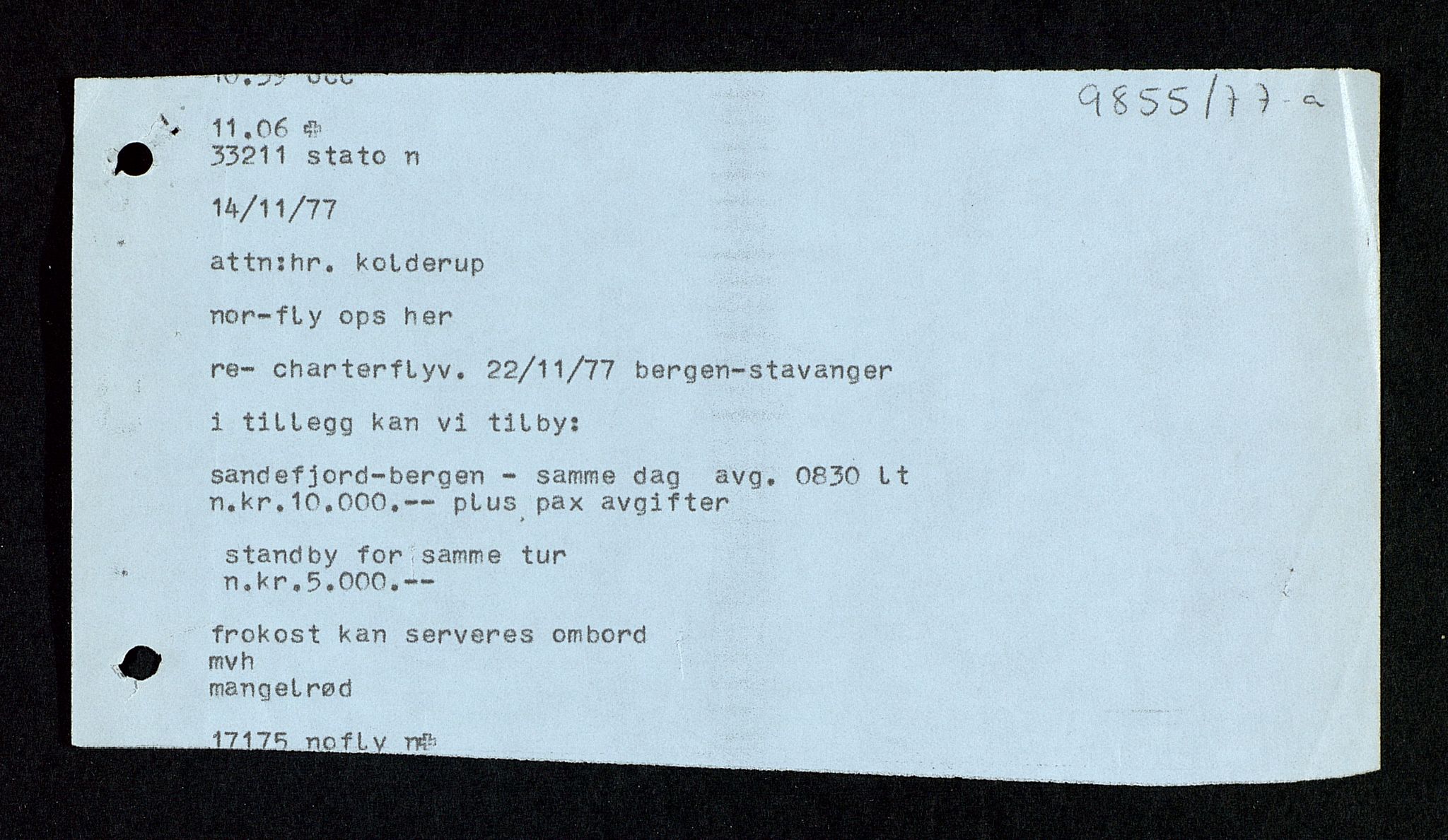 Pa 1339 - Statoil ASA, SAST/A-101656/0001/D/Dm/L0340: Sak- og korrespondanse, 1977-1982, p. 94