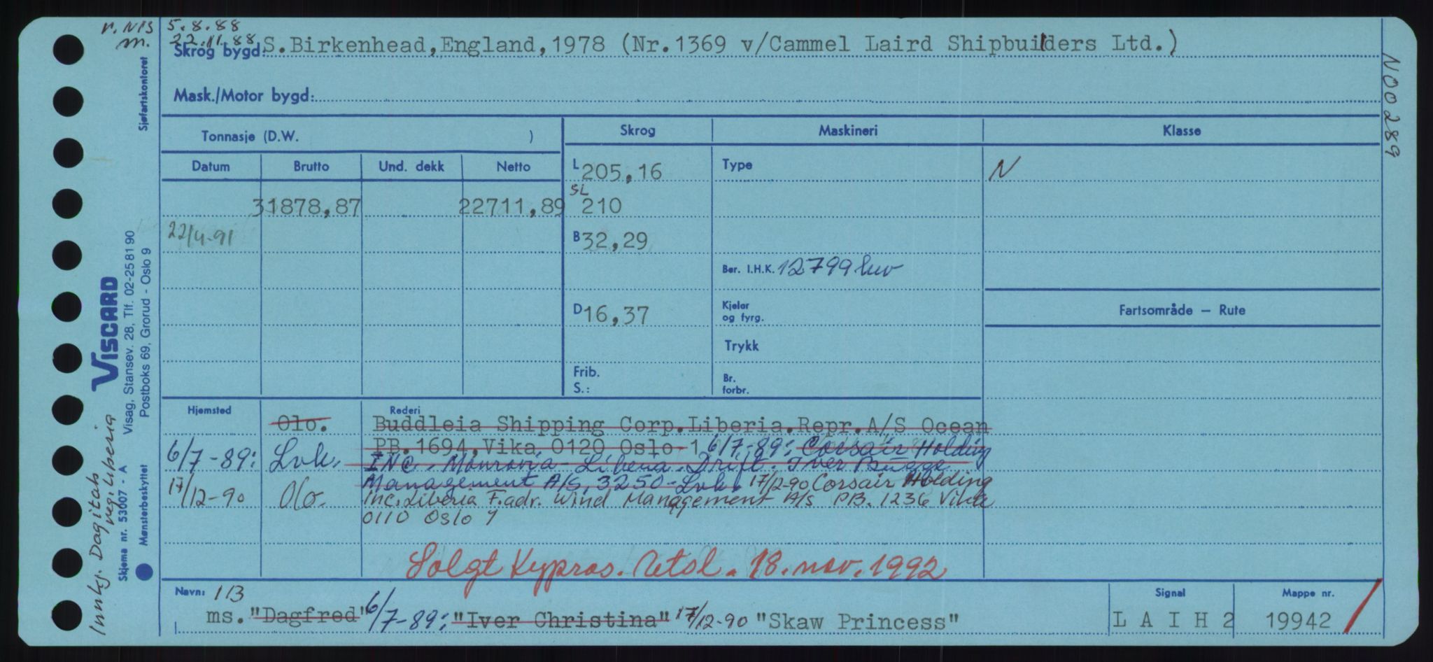 Sjøfartsdirektoratet med forløpere, Skipsmålingen, AV/RA-S-1627/H/Hd/L0034: Fartøy, Sk-Slå, p. 161