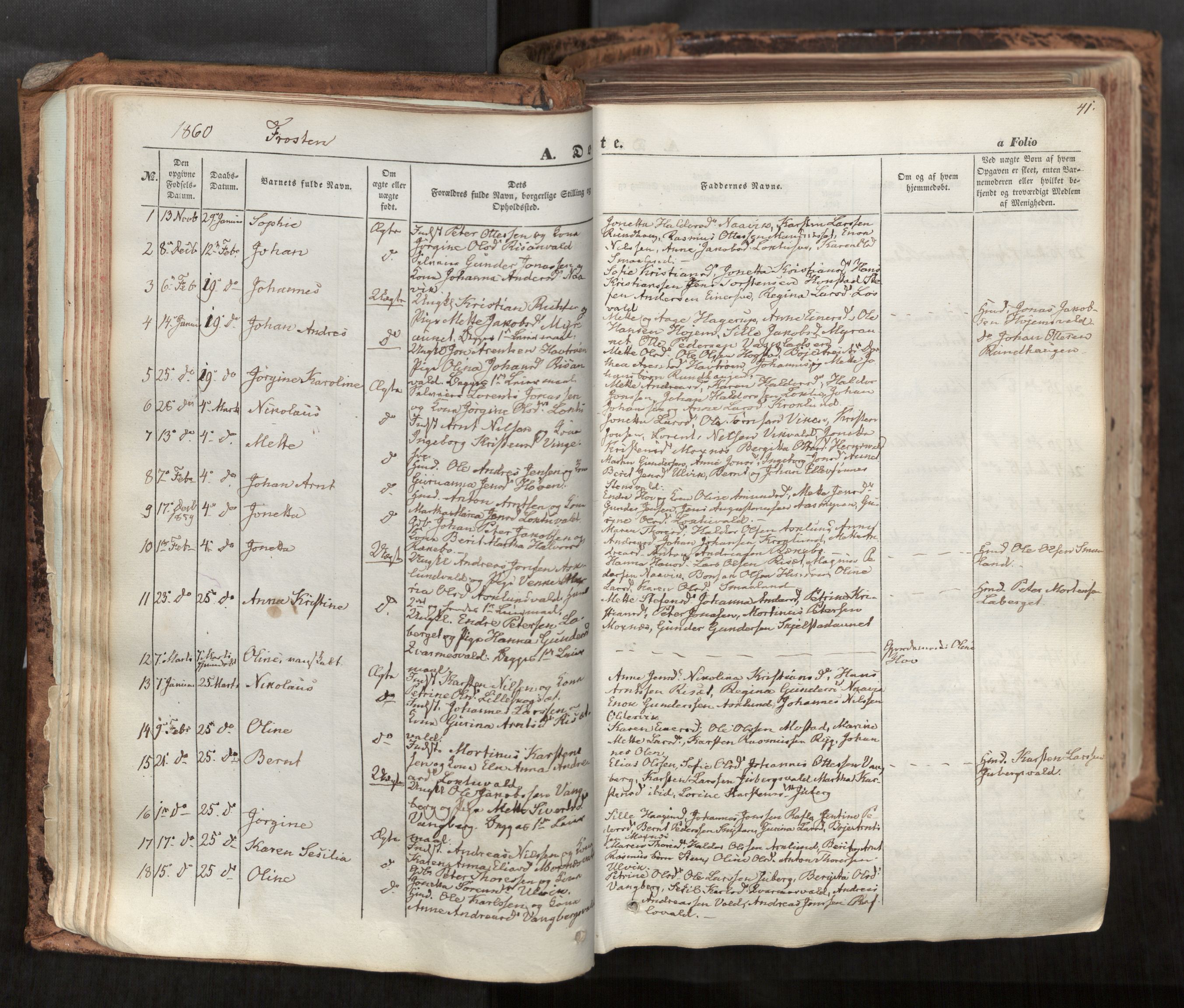 Ministerialprotokoller, klokkerbøker og fødselsregistre - Nord-Trøndelag, SAT/A-1458/713/L0116: Parish register (official) no. 713A07, 1850-1877, p. 41