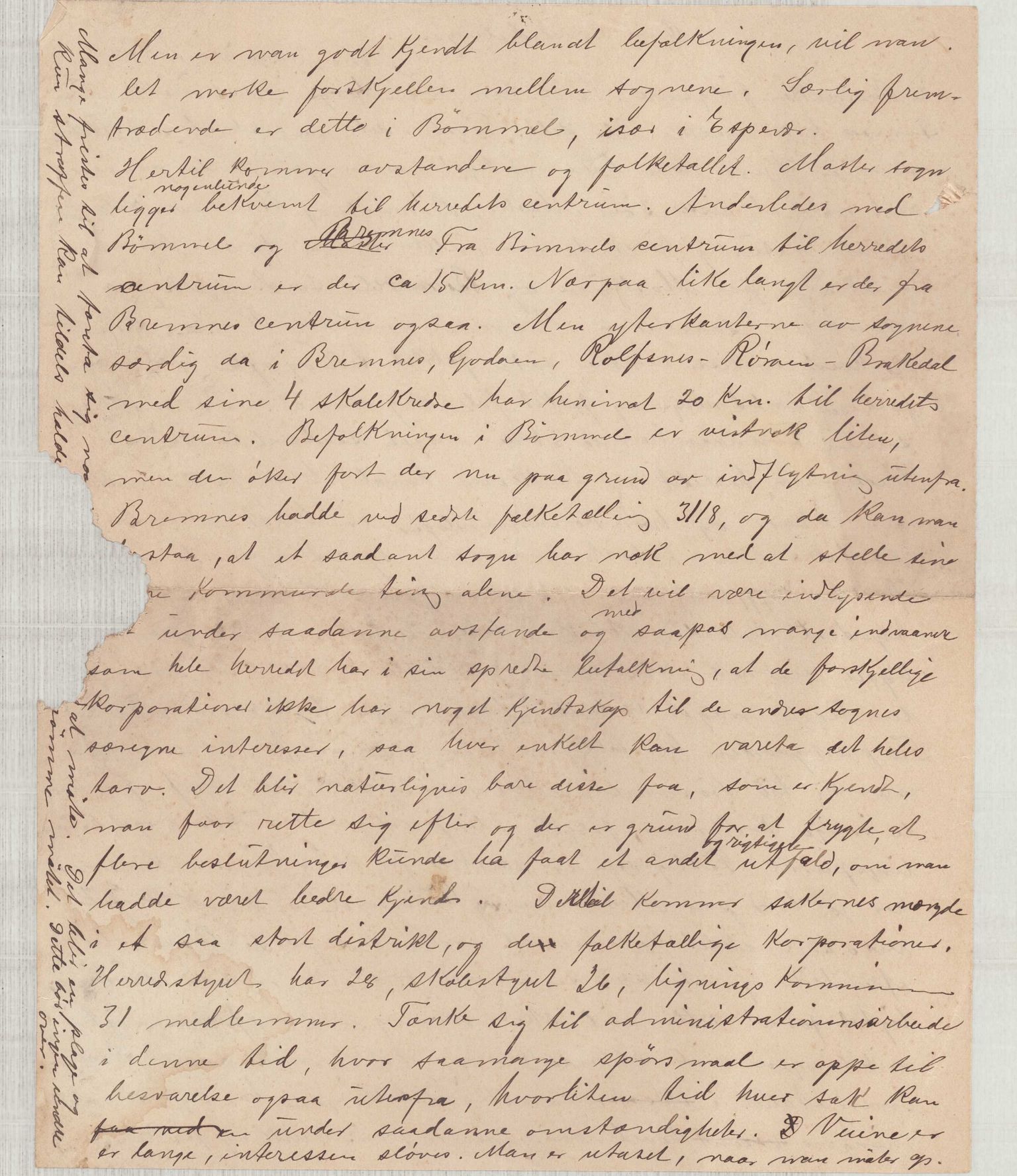 Finnaas kommune. Formannskapet, IKAH/1218a-021/D/Da/L0001/0009: Korrespondanse / saker / Komiteen for deling av Finnås herad. Ymse utgreiingar , 1911, p. 11