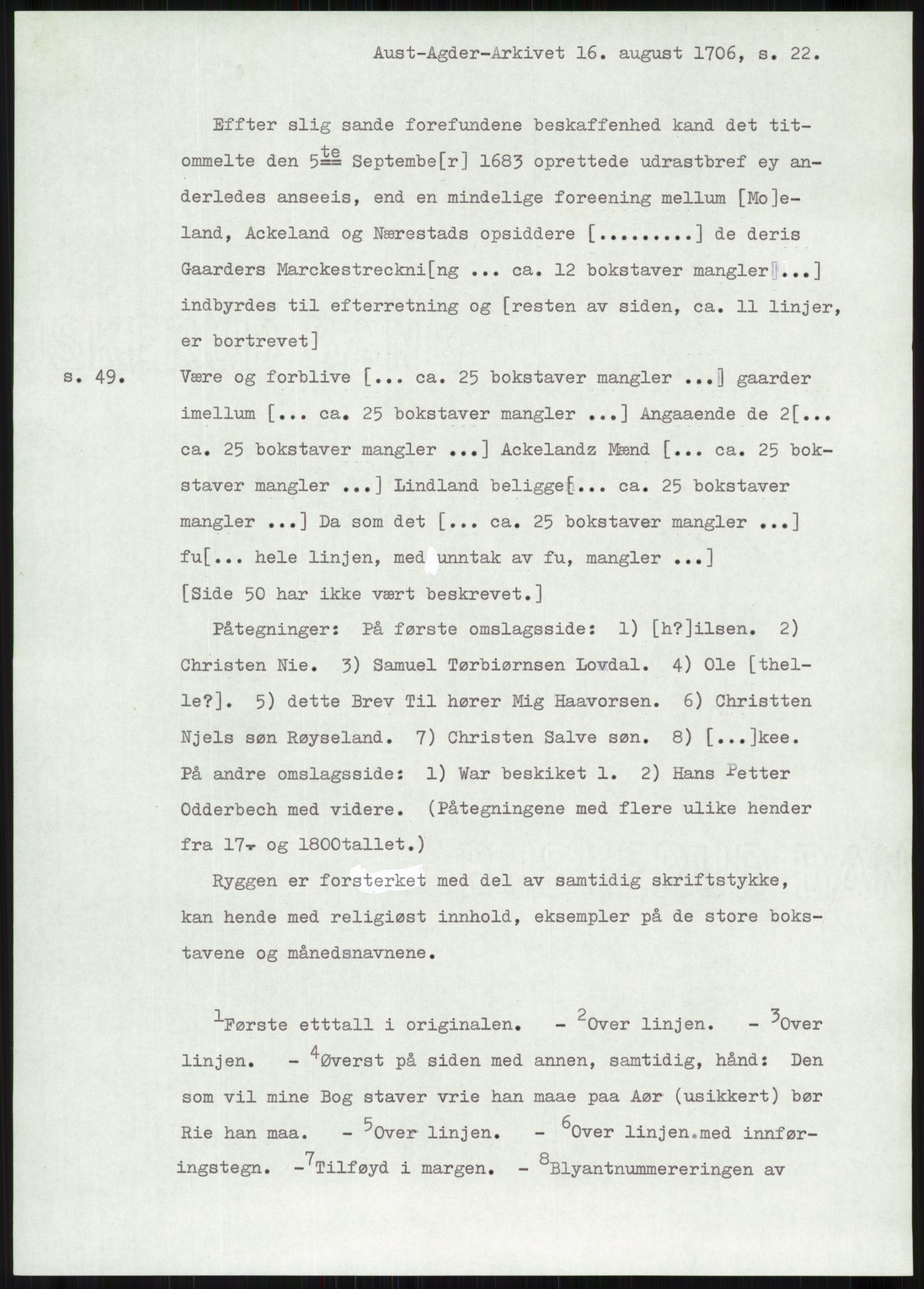 Samlinger til kildeutgivelse, Diplomavskriftsamlingen, AV/RA-EA-4053/H/Ha, p. 144