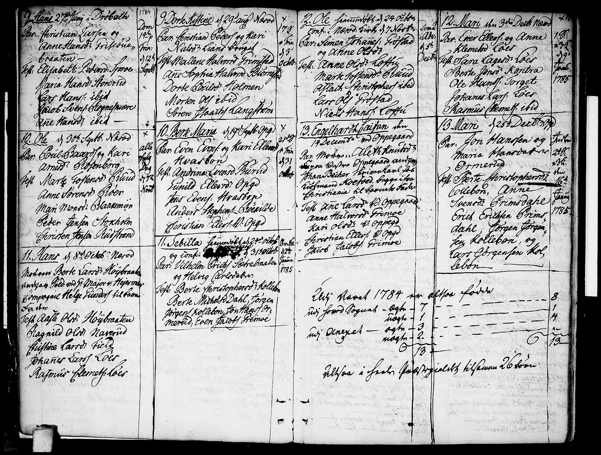 Nesodden prestekontor Kirkebøker, AV/SAO-A-10013/F/Fa/L0004: Parish register (official) no. I 4, 1780-1792, p. 11