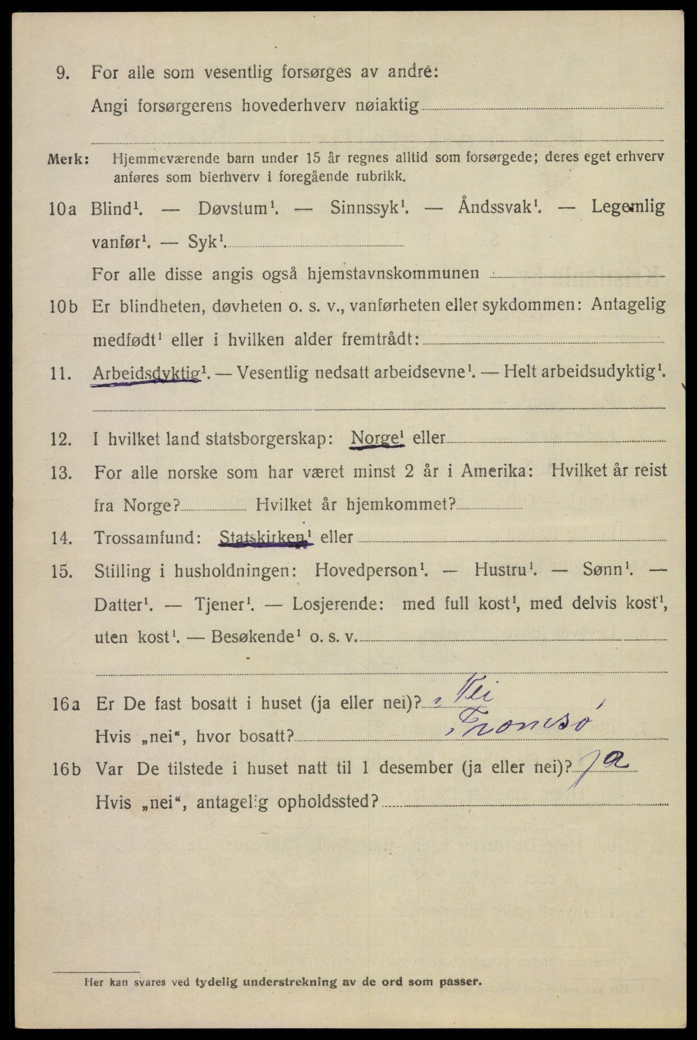 SAO, 1920 census for Kristiania, 1920, p. 567436