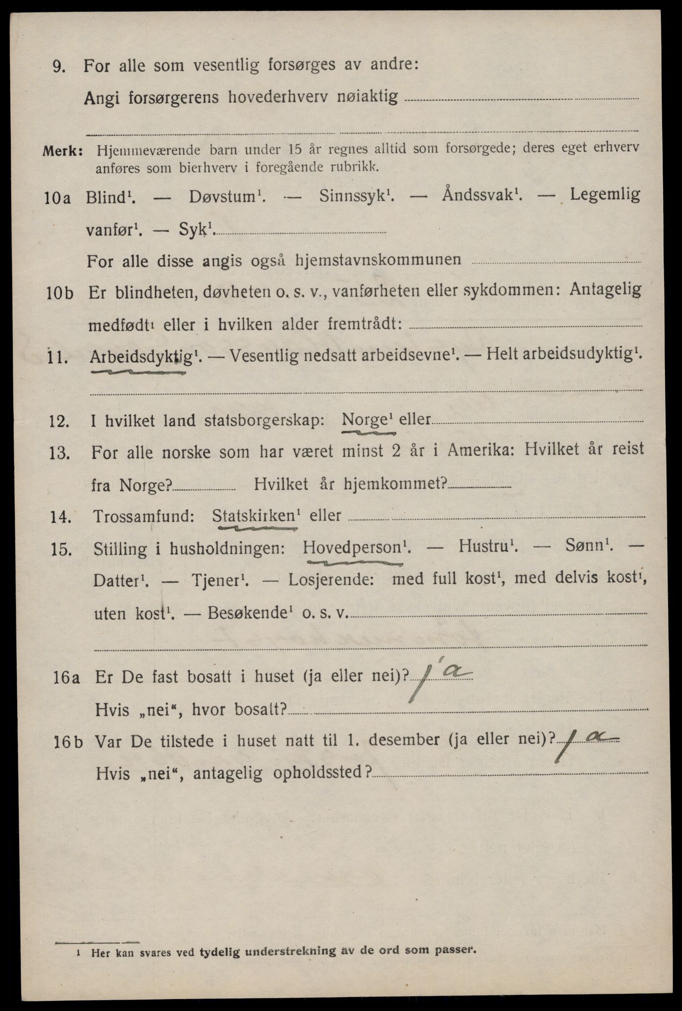 SAKO, 1920 census for Vinje, 1920, p. 1250