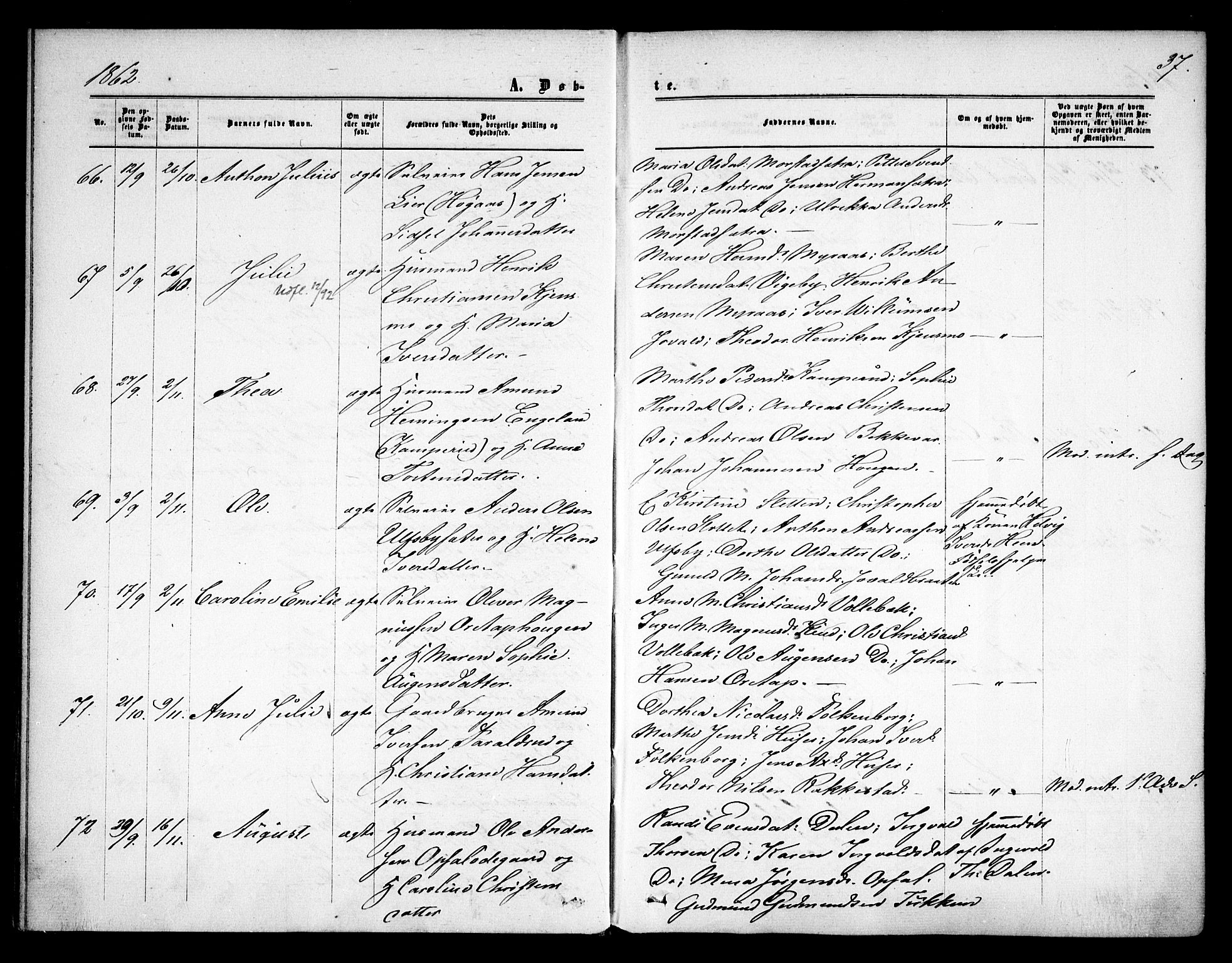 Rødenes prestekontor Kirkebøker, AV/SAO-A-2005/F/Fa/L0007: Parish register (official) no. I 7, 1860-1869, p. 37