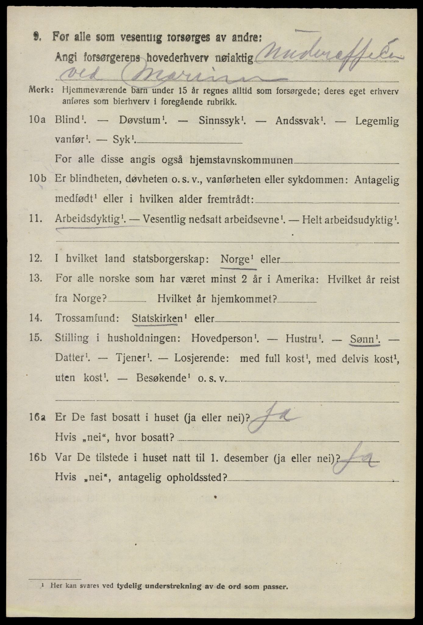 SAO, 1920 census for Glemmen, 1920, p. 8170