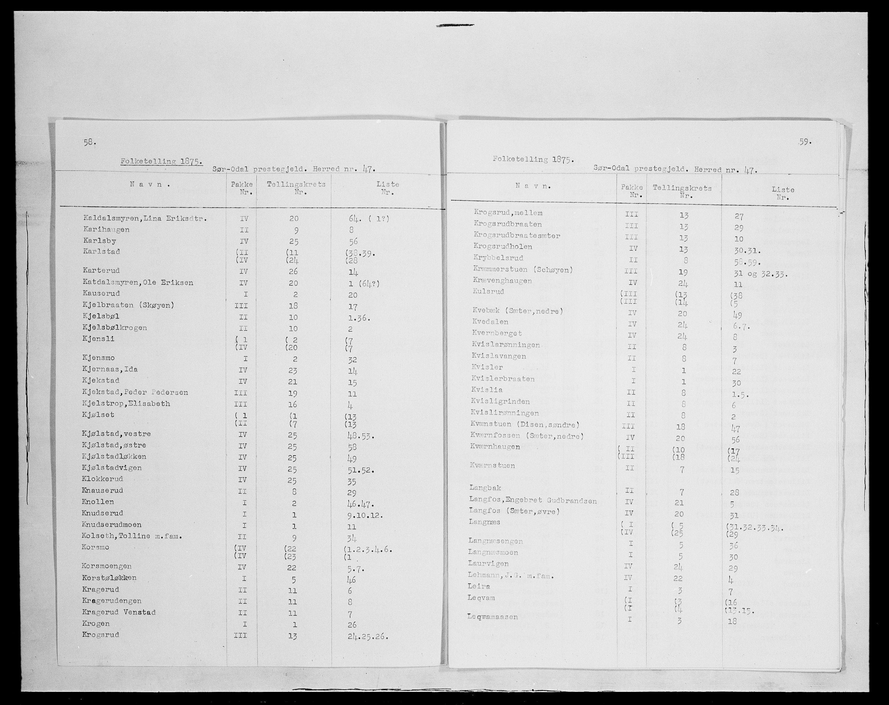 SAH, 1875 census for 0419P Sør-Odal, 1875, p. 8