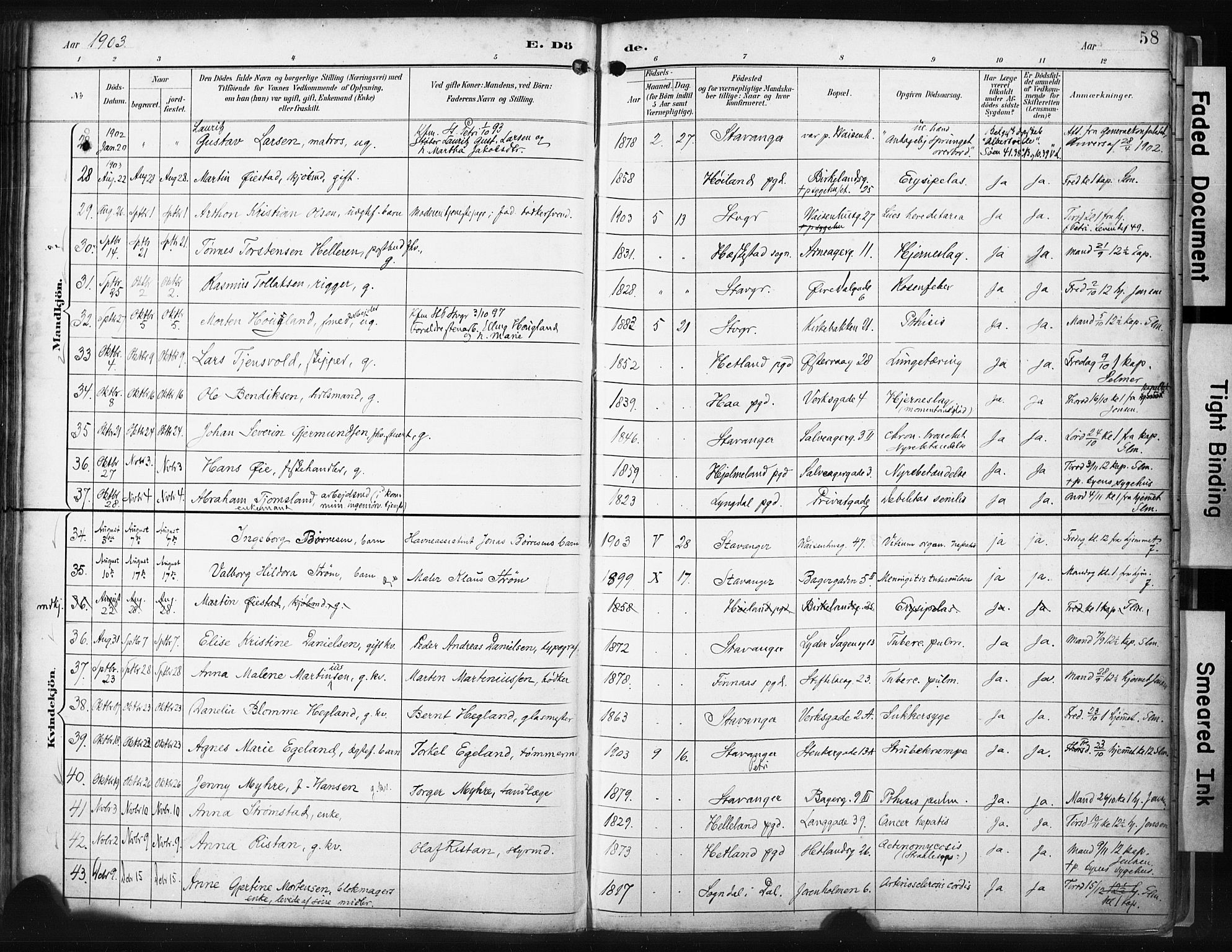 St. Petri sokneprestkontor, SAST/A-101813/001/30/30BA/L0022: Parish register (official) no. A 22, 1895-1919, p. 58