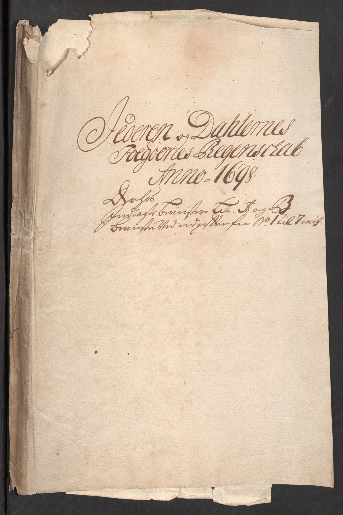 Rentekammeret inntil 1814, Reviderte regnskaper, Fogderegnskap, RA/EA-4092/R46/L2729: Fogderegnskap Jæren og Dalane, 1697-1698, p. 111