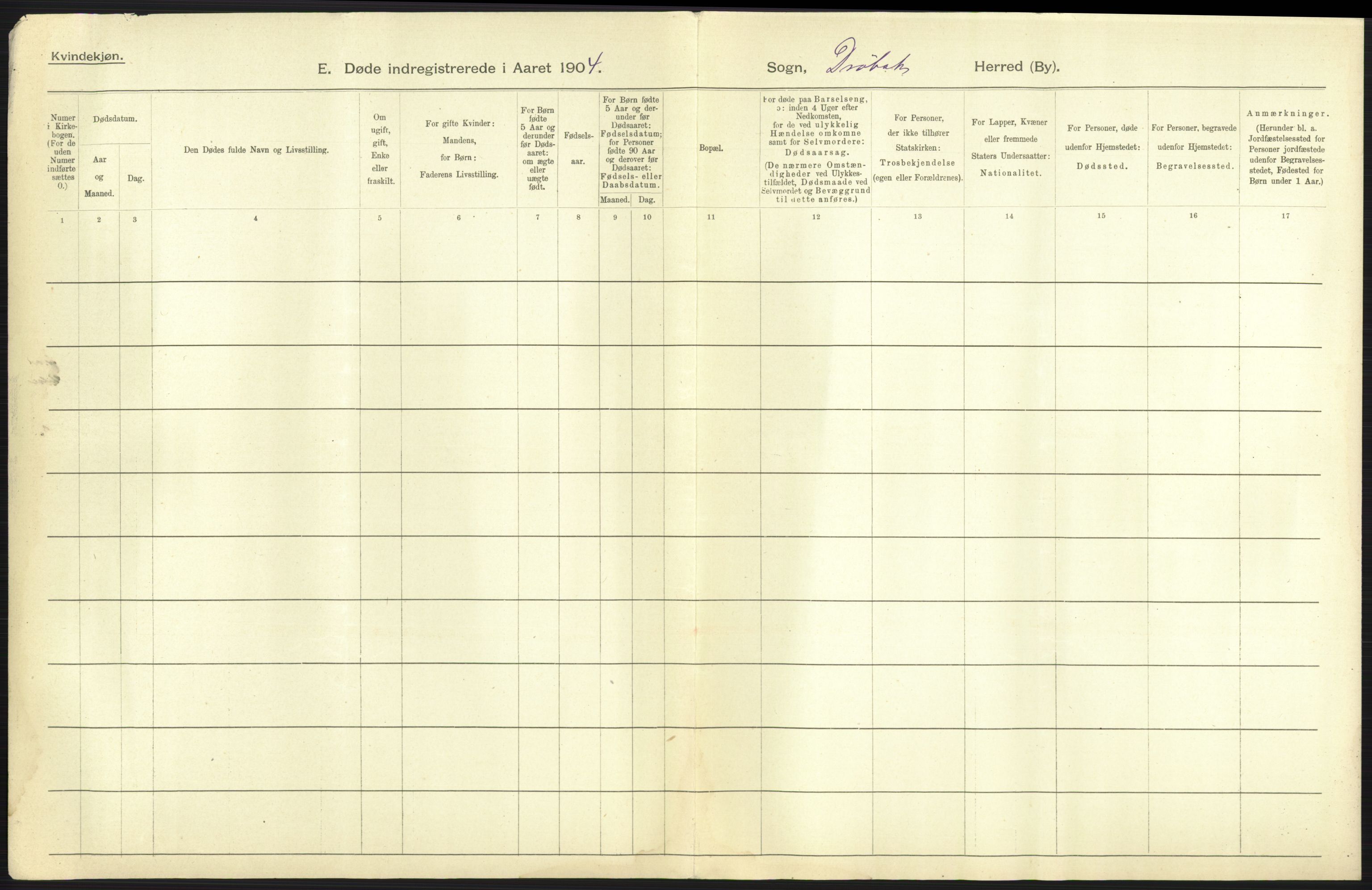 Statistisk sentralbyrå, Sosiodemografiske emner, Befolkning, AV/RA-S-2228/D/Df/Dfa/Dfab/L0002: Akershus amt: Fødte, gifte, døde, 1904, p. 805