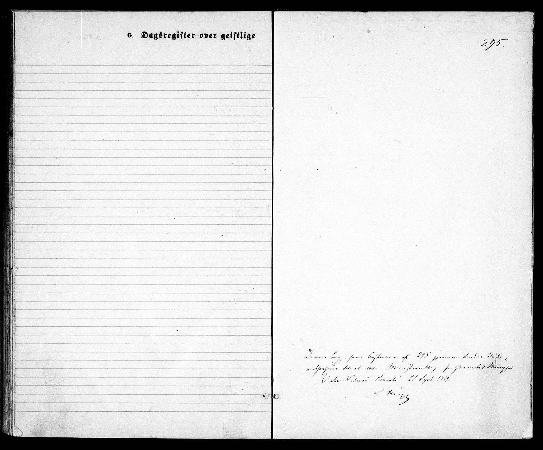 Grimstad sokneprestkontor, SAK/1111-0017/F/Fa/L0002: Parish register (official) no. A 1, 1869-1881, p. 295