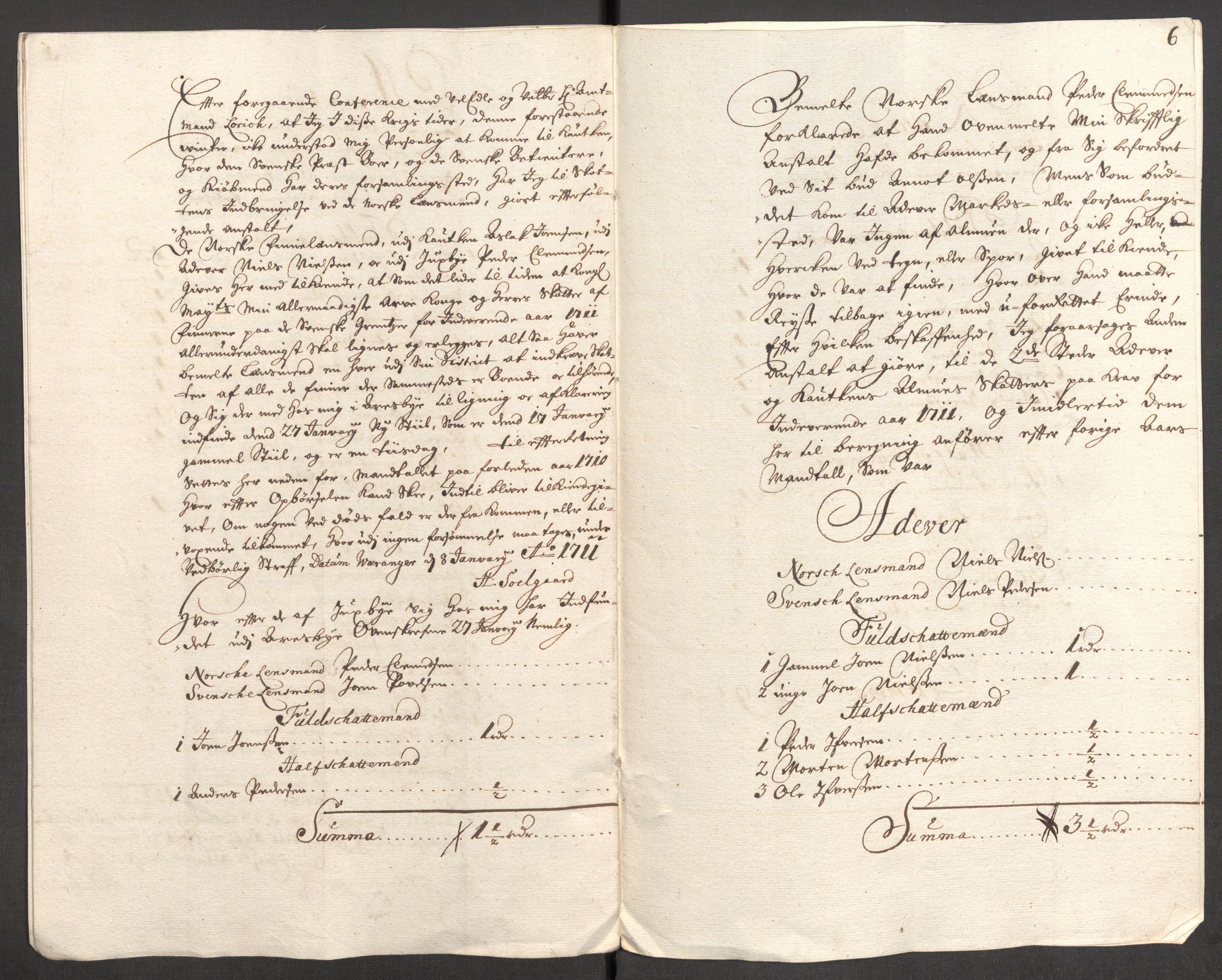 Rentekammeret inntil 1814, Reviderte regnskaper, Fogderegnskap, AV/RA-EA-4092/R69/L4855: Fogderegnskap Finnmark/Vardøhus, 1709-1712, p. 336