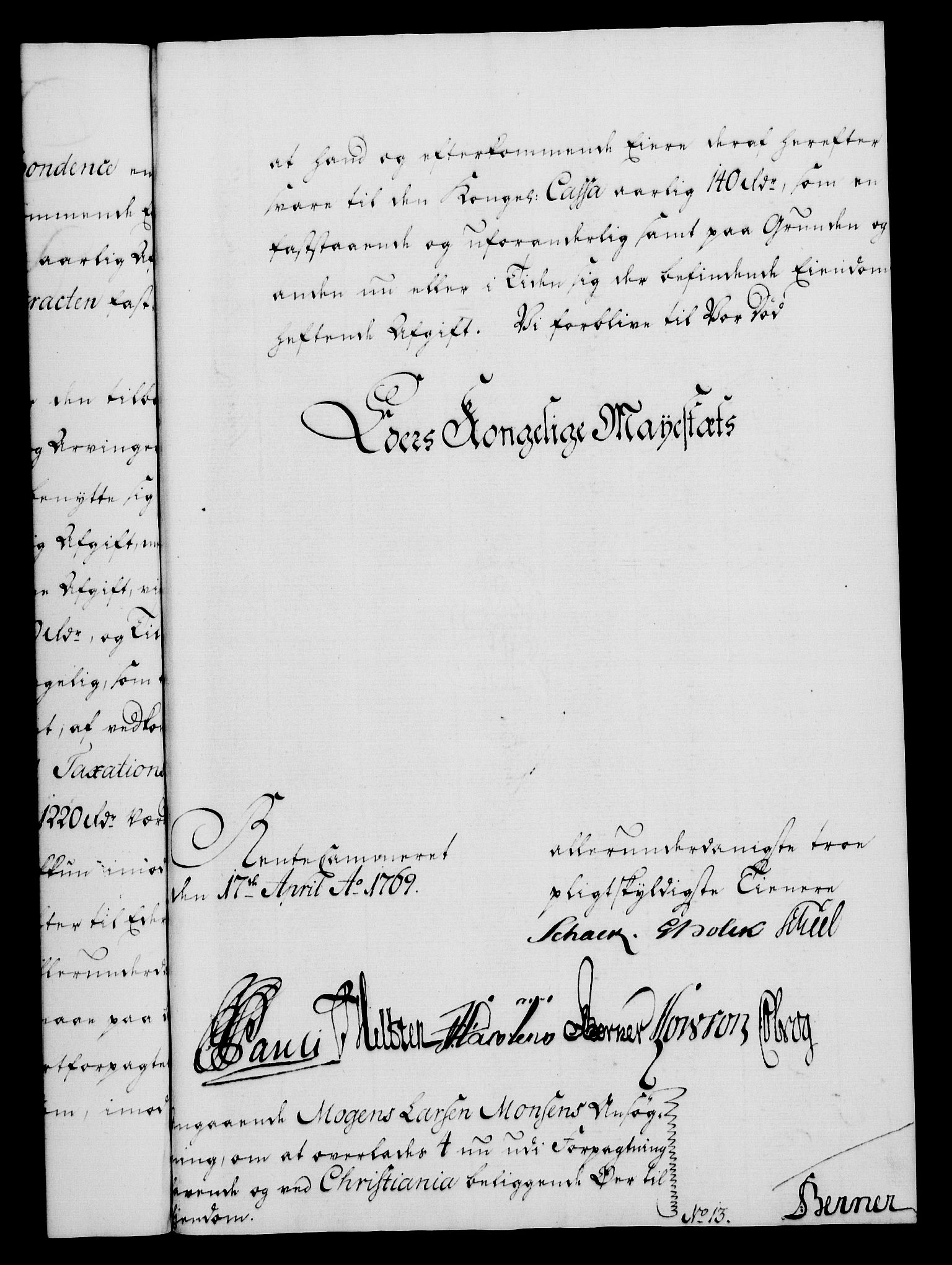 Rentekammeret, Kammerkanselliet, AV/RA-EA-3111/G/Gf/Gfa/L0051: Norsk relasjons- og resolusjonsprotokoll (merket RK 52.51), 1769, p. 124