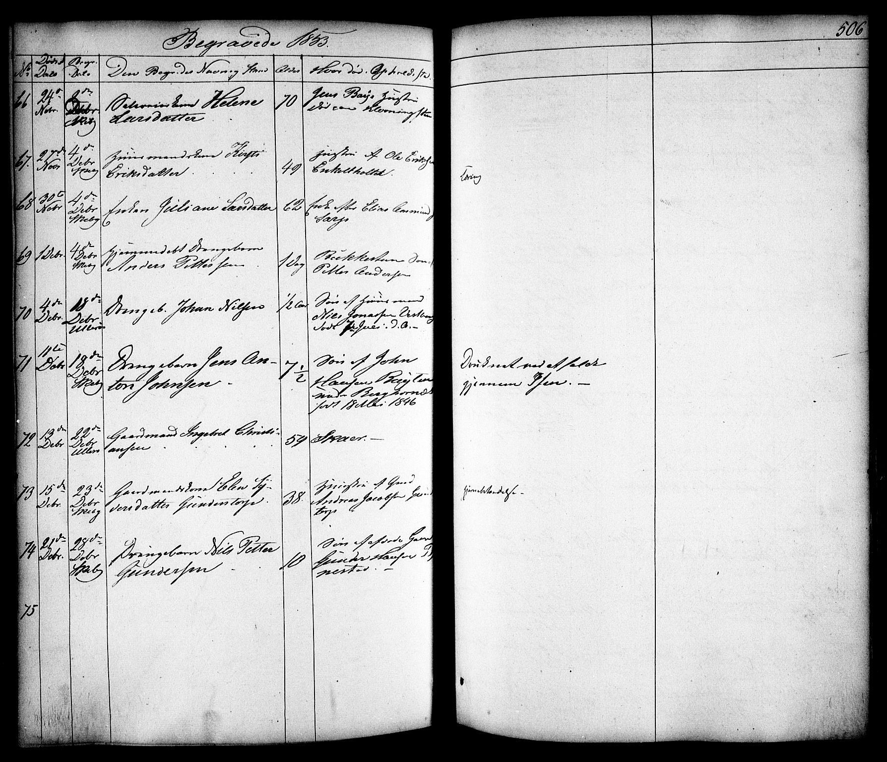 Skjeberg prestekontor Kirkebøker, AV/SAO-A-10923/F/Fa/L0006: Parish register (official) no. I 6, 1846-1858, p. 506