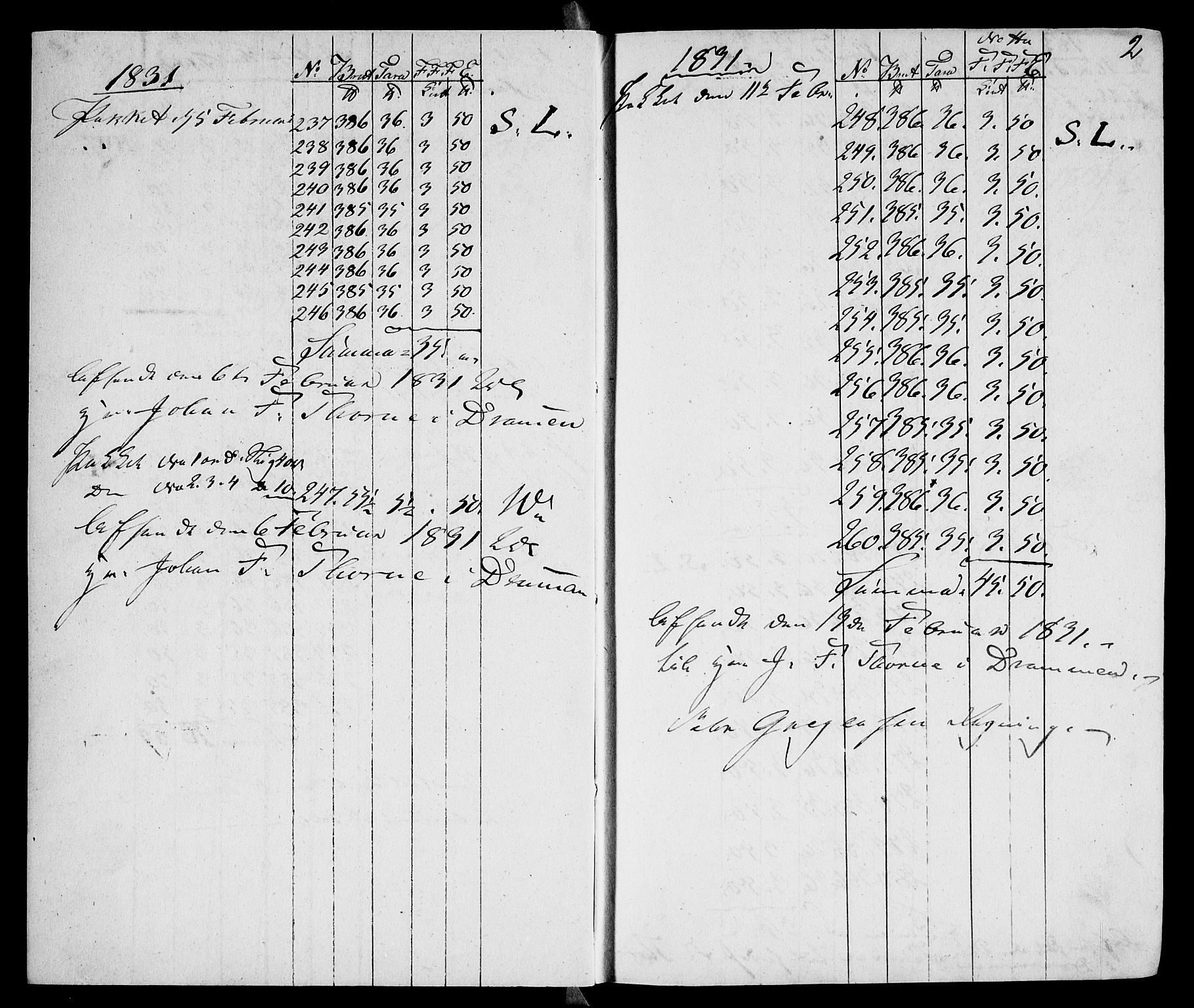 Modums Blaafarveværk, AV/RA-PA-0157/G/Gd/Gda/L0183/0001: -- / Pak-Bog Litr. A. For utgående koboltprodukter, 1831-1837, p. 4