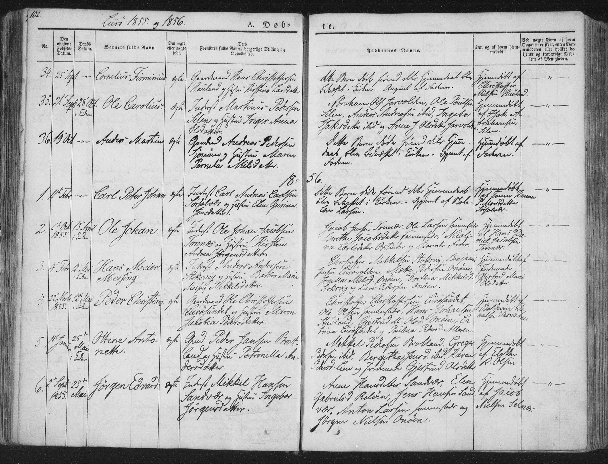 Ministerialprotokoller, klokkerbøker og fødselsregistre - Nordland, SAT/A-1459/839/L0565: Parish register (official) no. 839A02, 1825-1862, p. 102