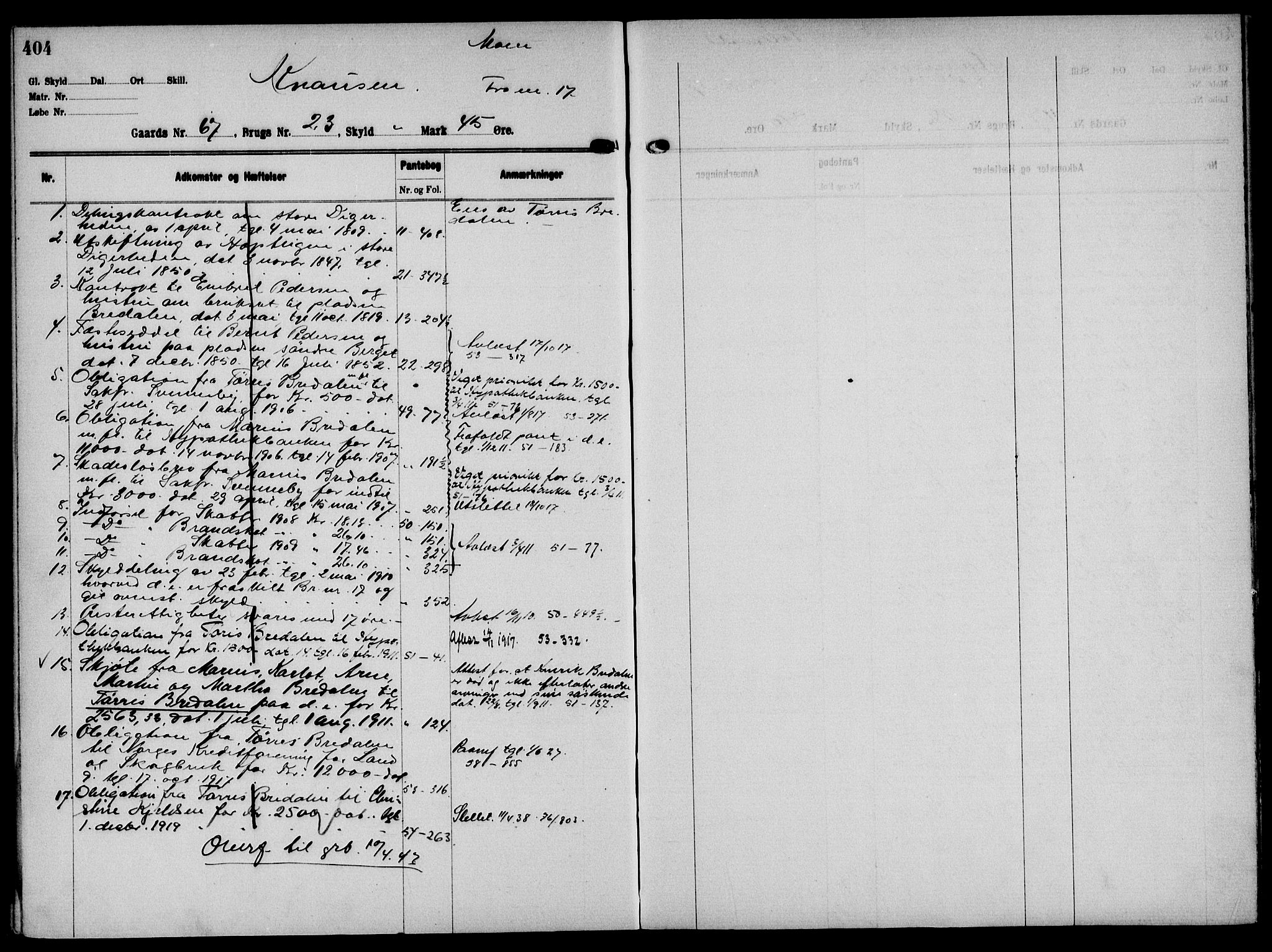 Solør tingrett, AV/SAH-TING-008/H/Ha/Hak/L0005: Mortgage register no. V, 1900-1935, p. 404