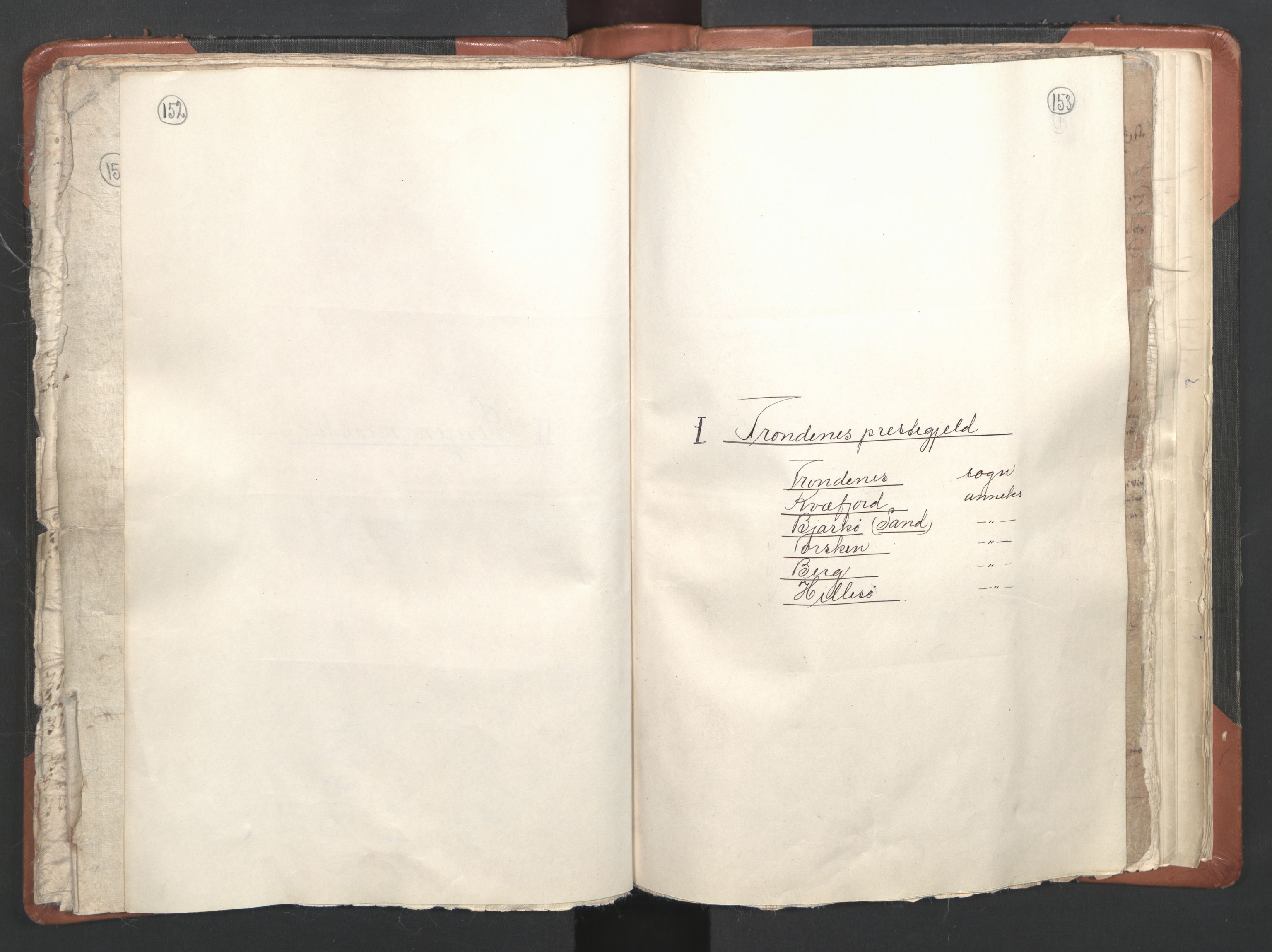 RA, Vicar's Census 1664-1666, no. 36: Lofoten and Vesterålen deanery, Senja deanery and Troms deanery, 1664-1666, p. 152-153