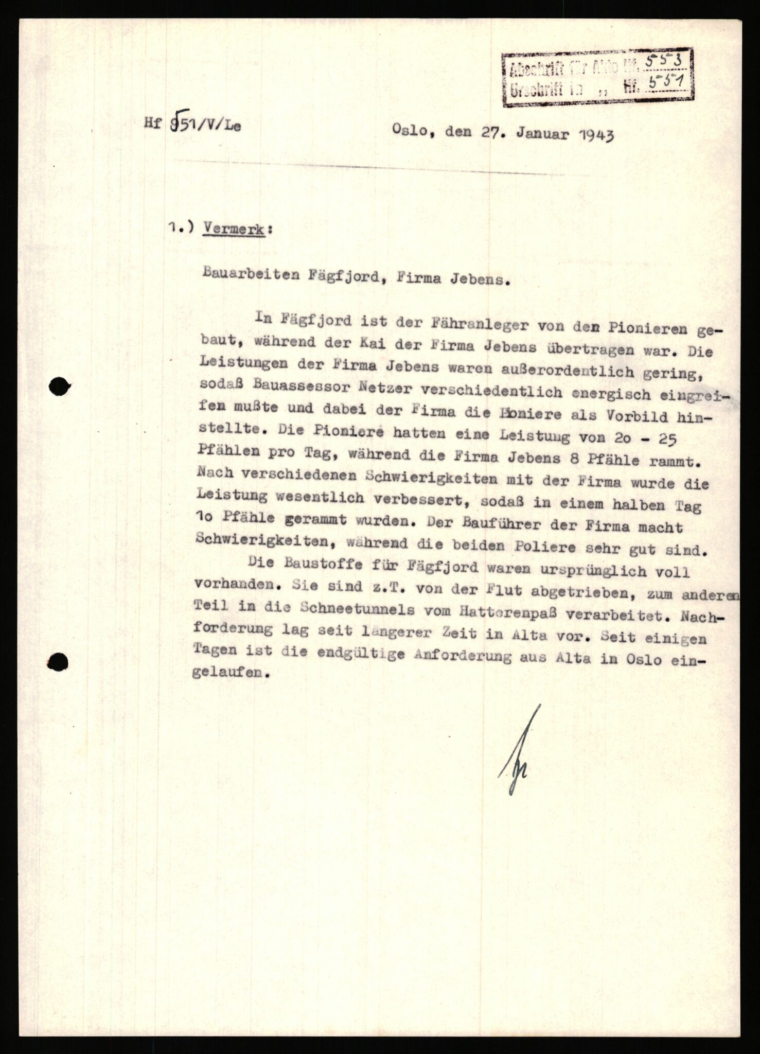 Tyske arkiver, Organisation Todt (OT), Einsatzgruppe Wiking, AV/RA-RAFA-2188/1/E/E2/E2d/L0023: Fähren und Anlegen, 1942-1944, p. 164