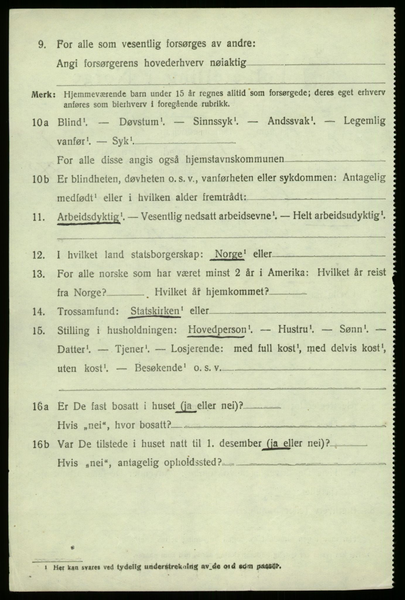 SAB, 1920 census for Sogndal, 1920, p. 2940