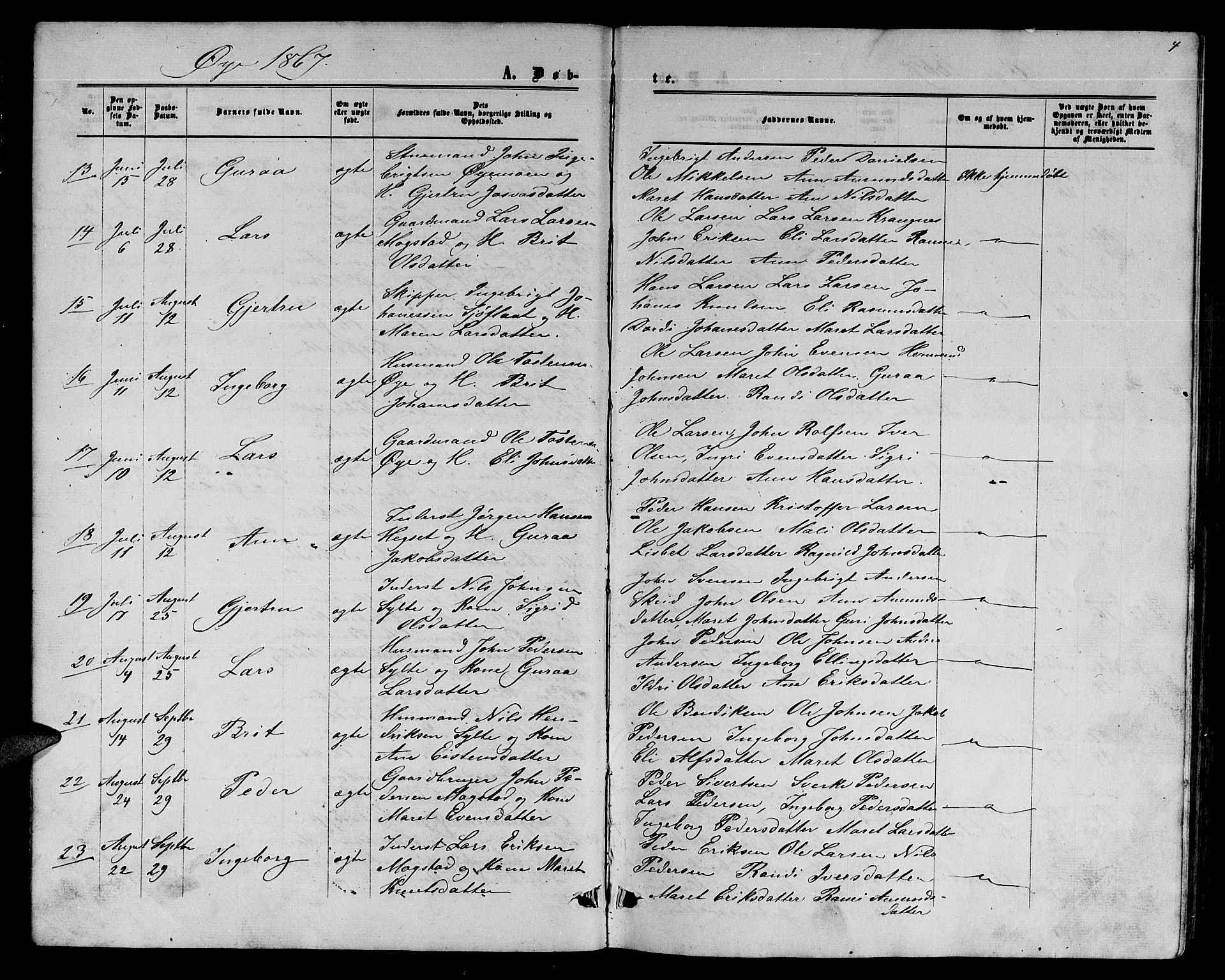 Ministerialprotokoller, klokkerbøker og fødselsregistre - Møre og Romsdal, SAT/A-1454/595/L1051: Parish register (copy) no. 595C03, 1866-1891, p. 4