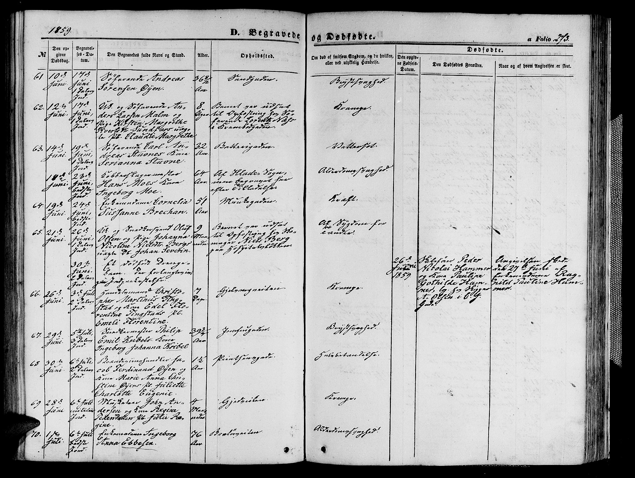 Ministerialprotokoller, klokkerbøker og fødselsregistre - Sør-Trøndelag, AV/SAT-A-1456/602/L0139: Parish register (copy) no. 602C07, 1859-1864, p. 273