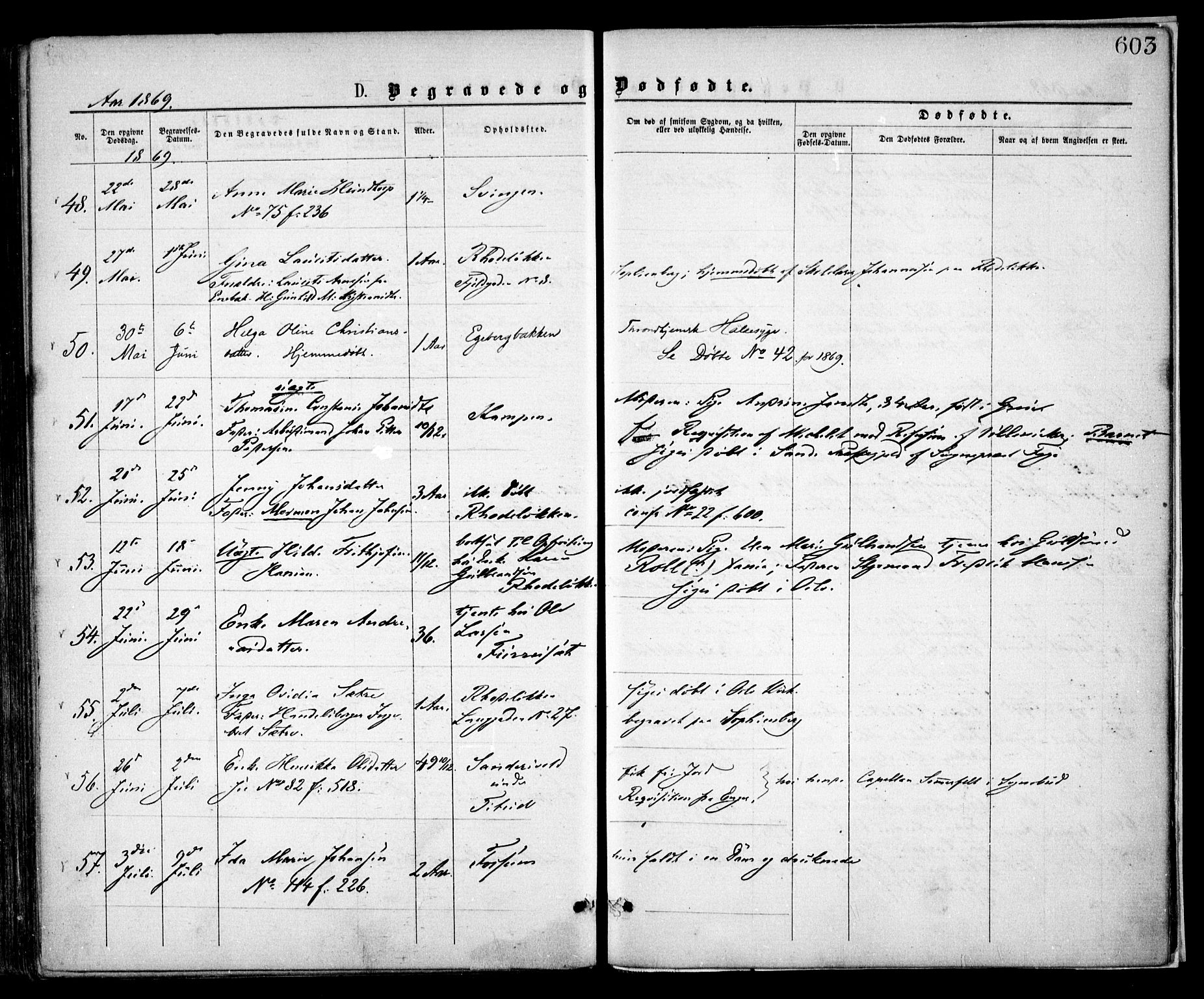 Østre Aker prestekontor Kirkebøker, AV/SAO-A-10840/F/Fa/L0001: Parish register (official) no. I 1, 1861-1869, p. 603