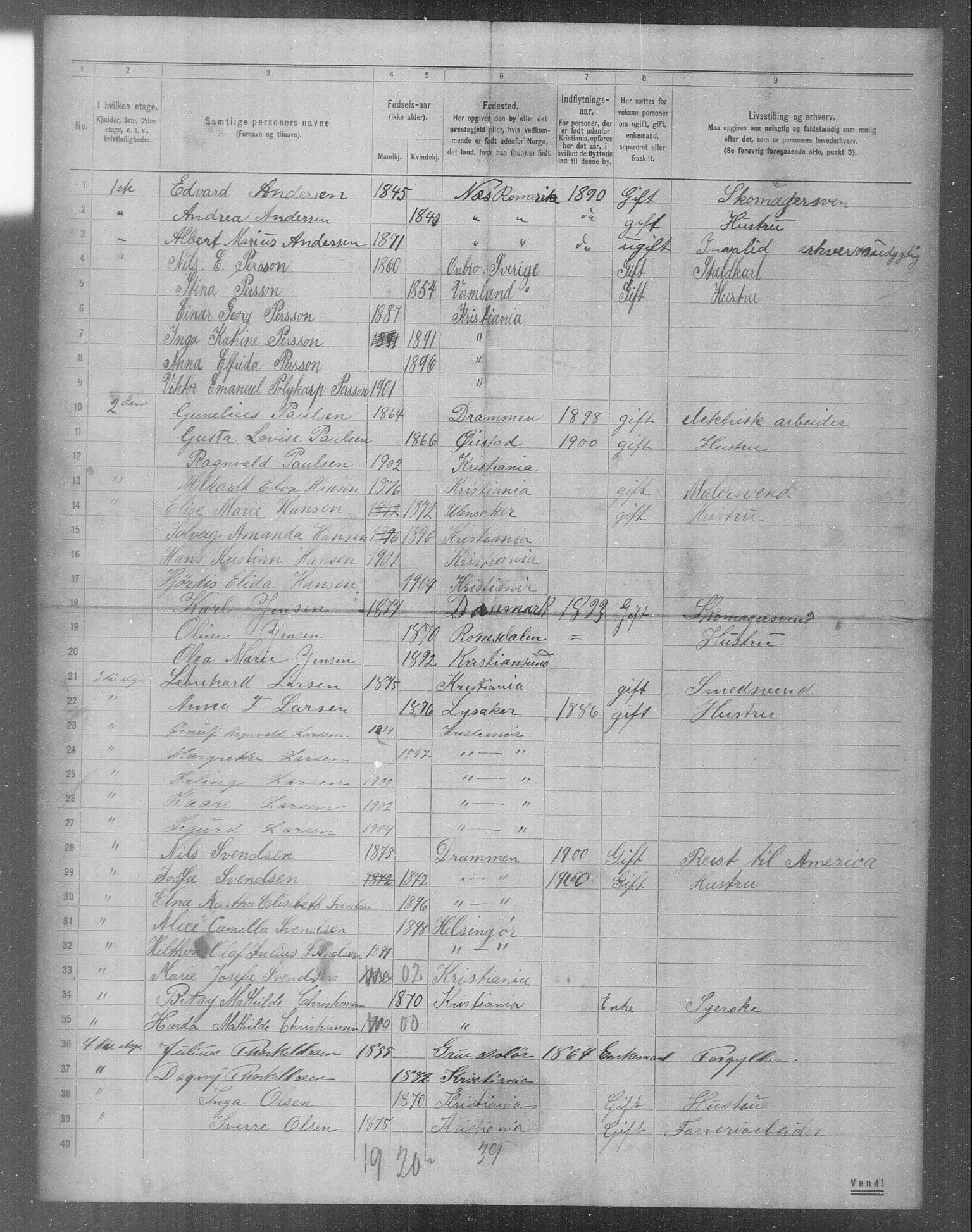 OBA, Municipal Census 1904 for Kristiania, 1904, p. 8750