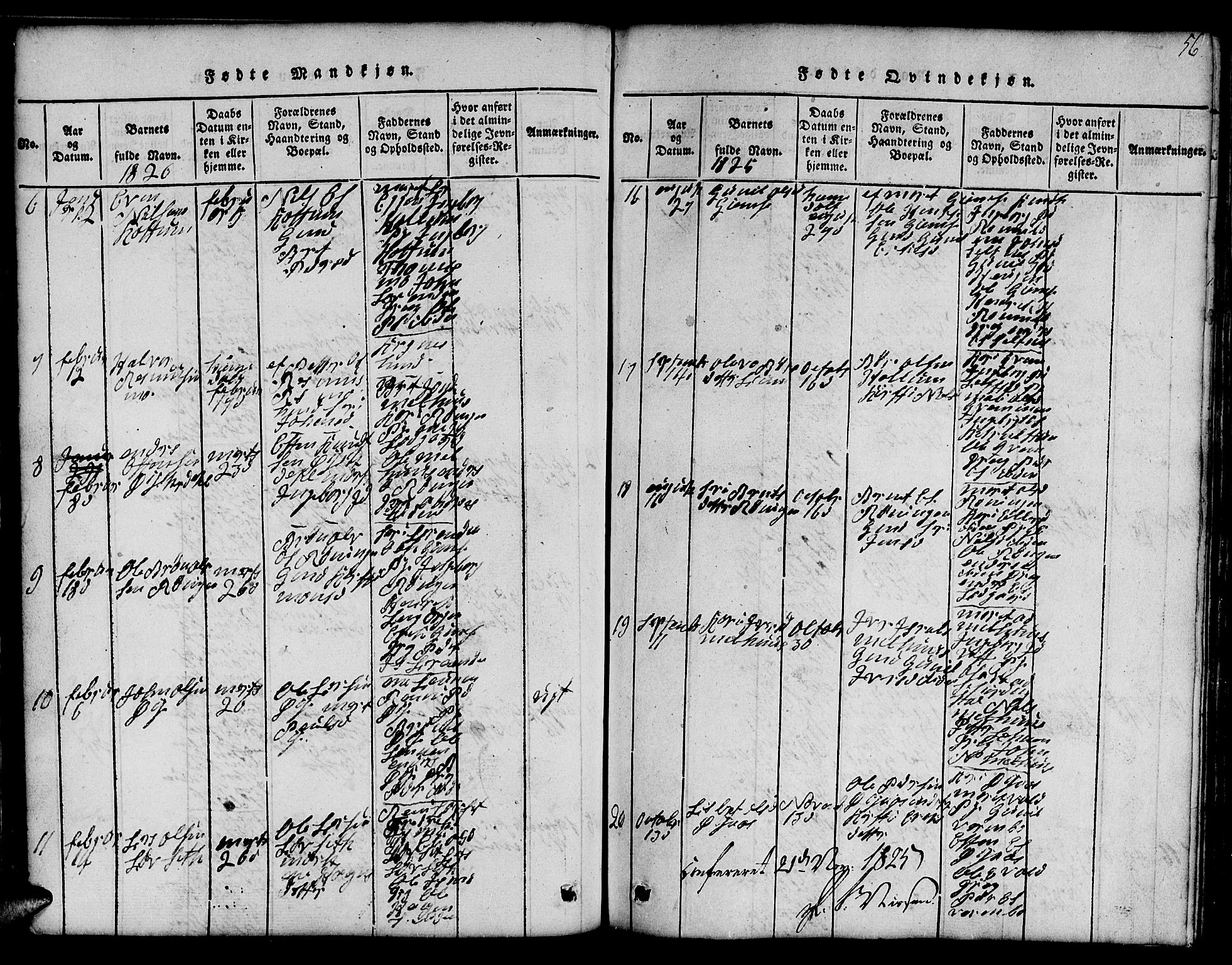 Ministerialprotokoller, klokkerbøker og fødselsregistre - Sør-Trøndelag, SAT/A-1456/691/L1092: Parish register (copy) no. 691C03, 1816-1852, p. 56