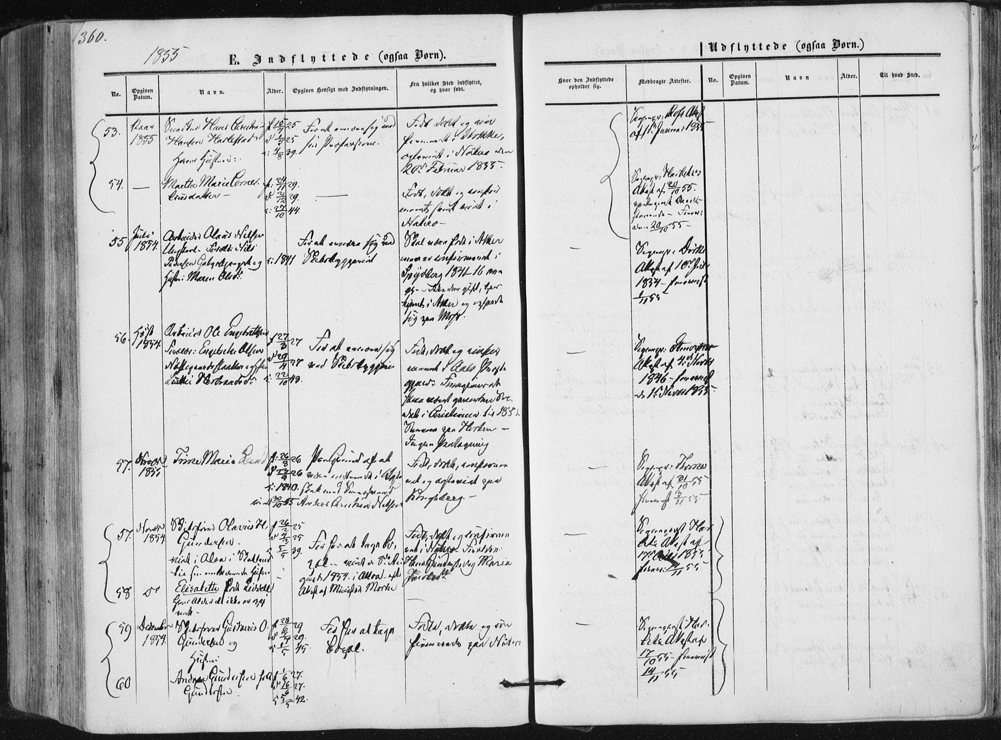 Tønsberg kirkebøker, AV/SAKO-A-330/F/Fa/L0008: Parish register (official) no. I 8, 1855-1864, p. 360