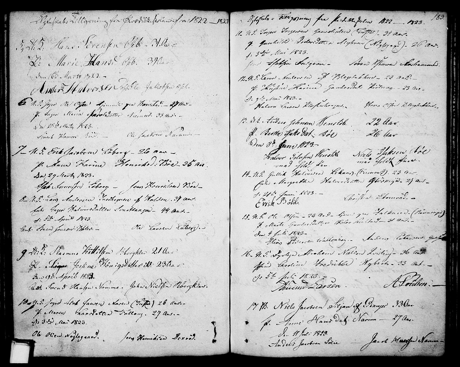 Gjerpen kirkebøker, SAKO/A-265/F/Fa/L0003: Parish register (official) no. I 3, 1796-1814, p. 183