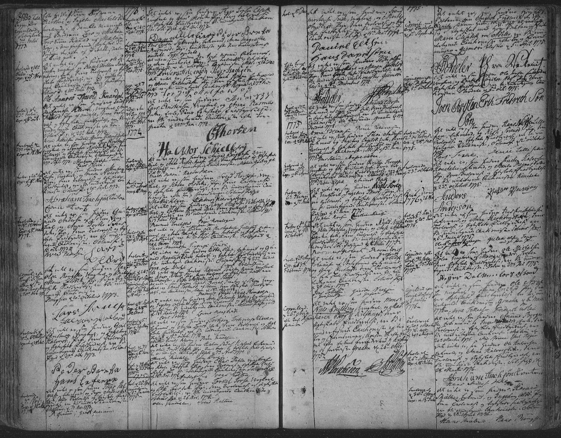 Solum kirkebøker, AV/SAKO-A-306/F/Fa/L0003: Parish register (official) no. I 3, 1761-1814, p. 200-201