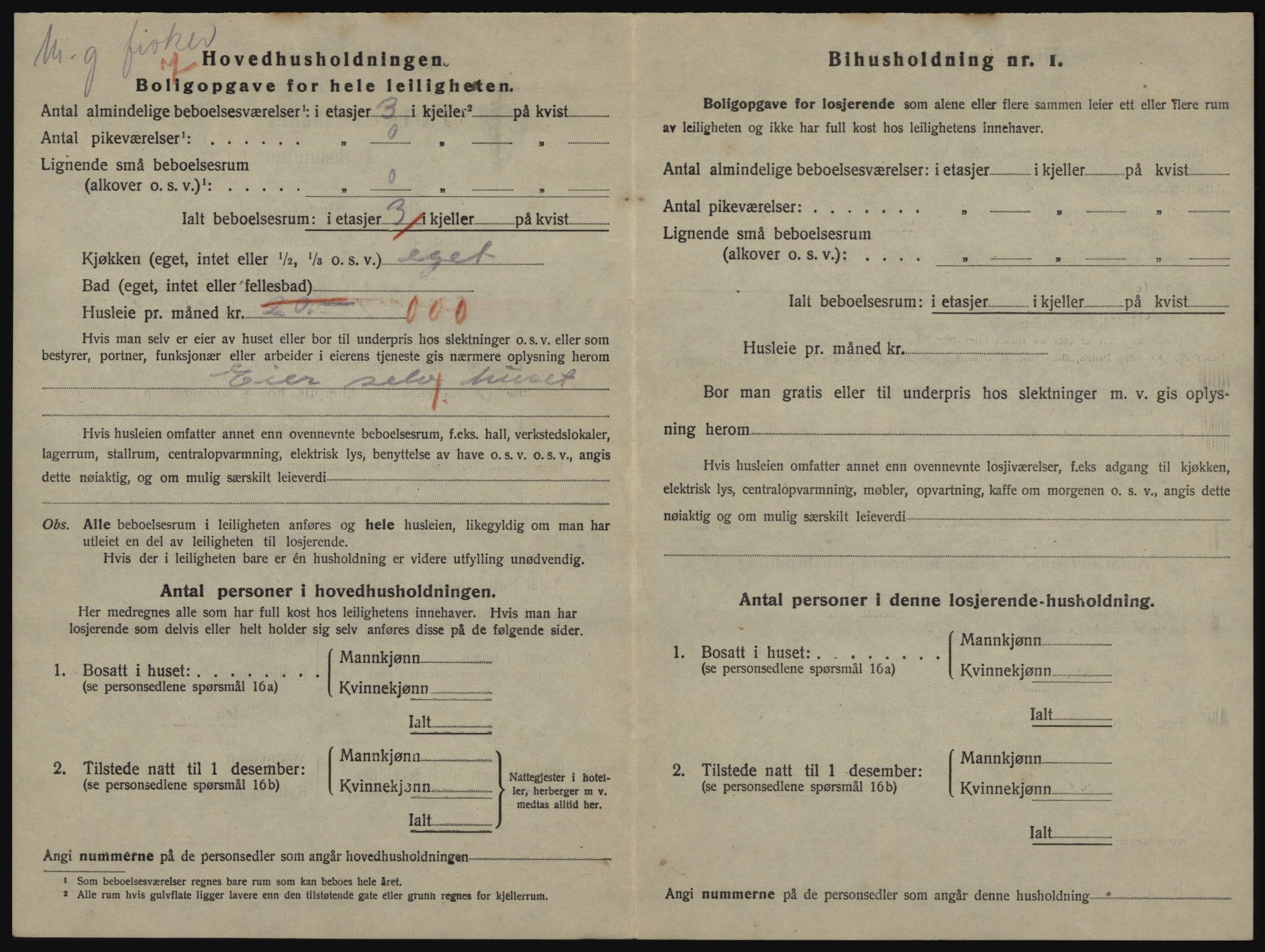 SATØ, 1920 census for Vardø, 1920, p. 1688