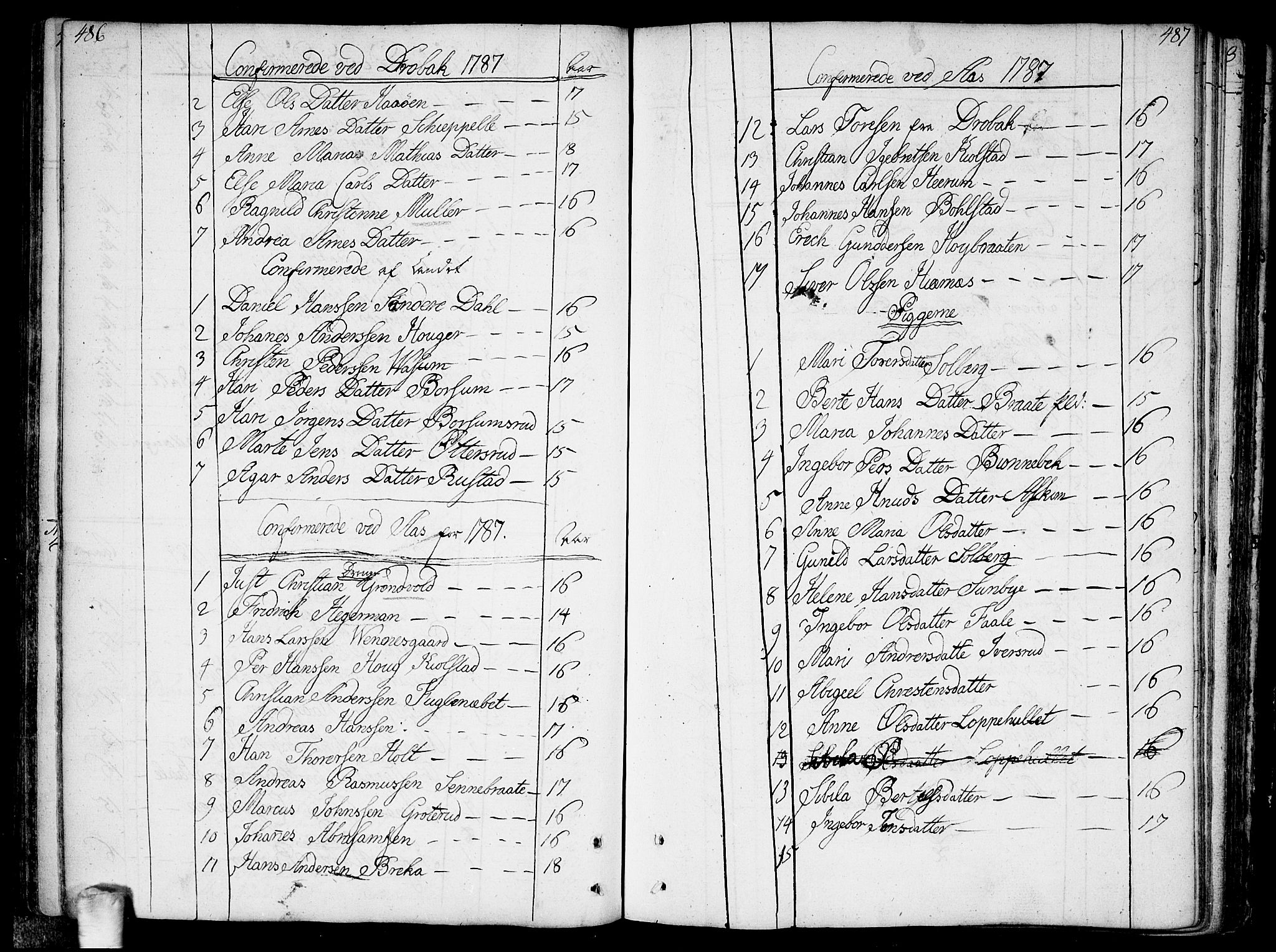Ås prestekontor Kirkebøker, AV/SAO-A-10894/F/Fa/L0002: Parish register (official) no. I 2, 1778-1813, p. 486-487