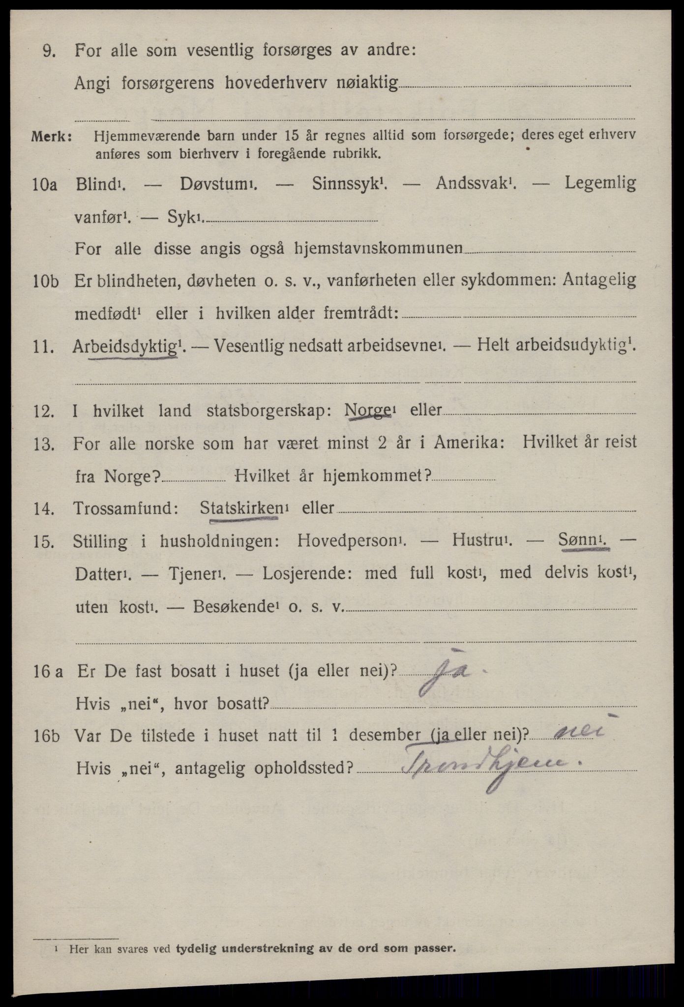 SAT, 1920 census for Ørsta, 1920, p. 6863