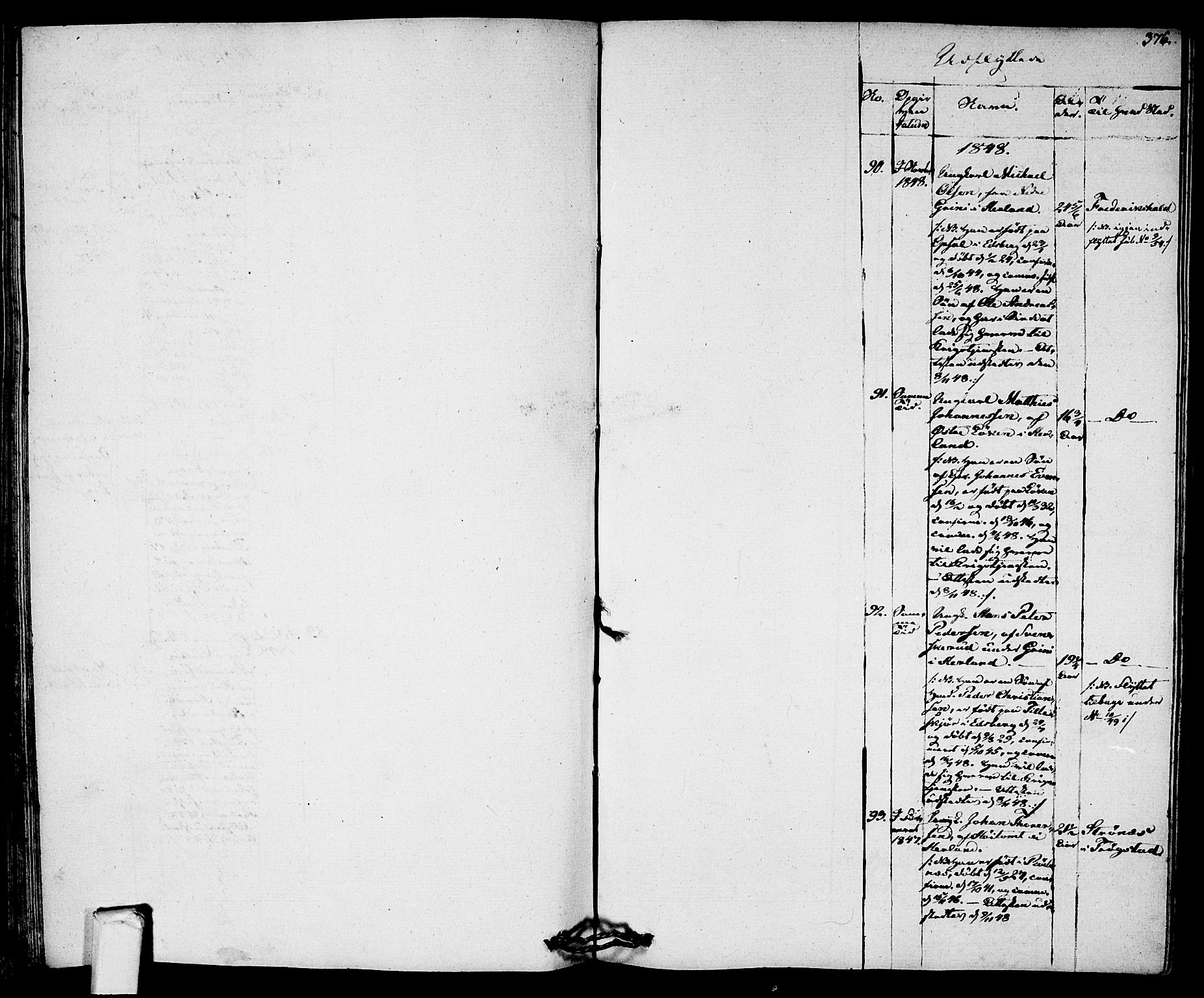 Eidsberg prestekontor Kirkebøker, AV/SAO-A-10905/F/Fa/L0008: Parish register (official) no. I 8, 1832-1848, p. 376