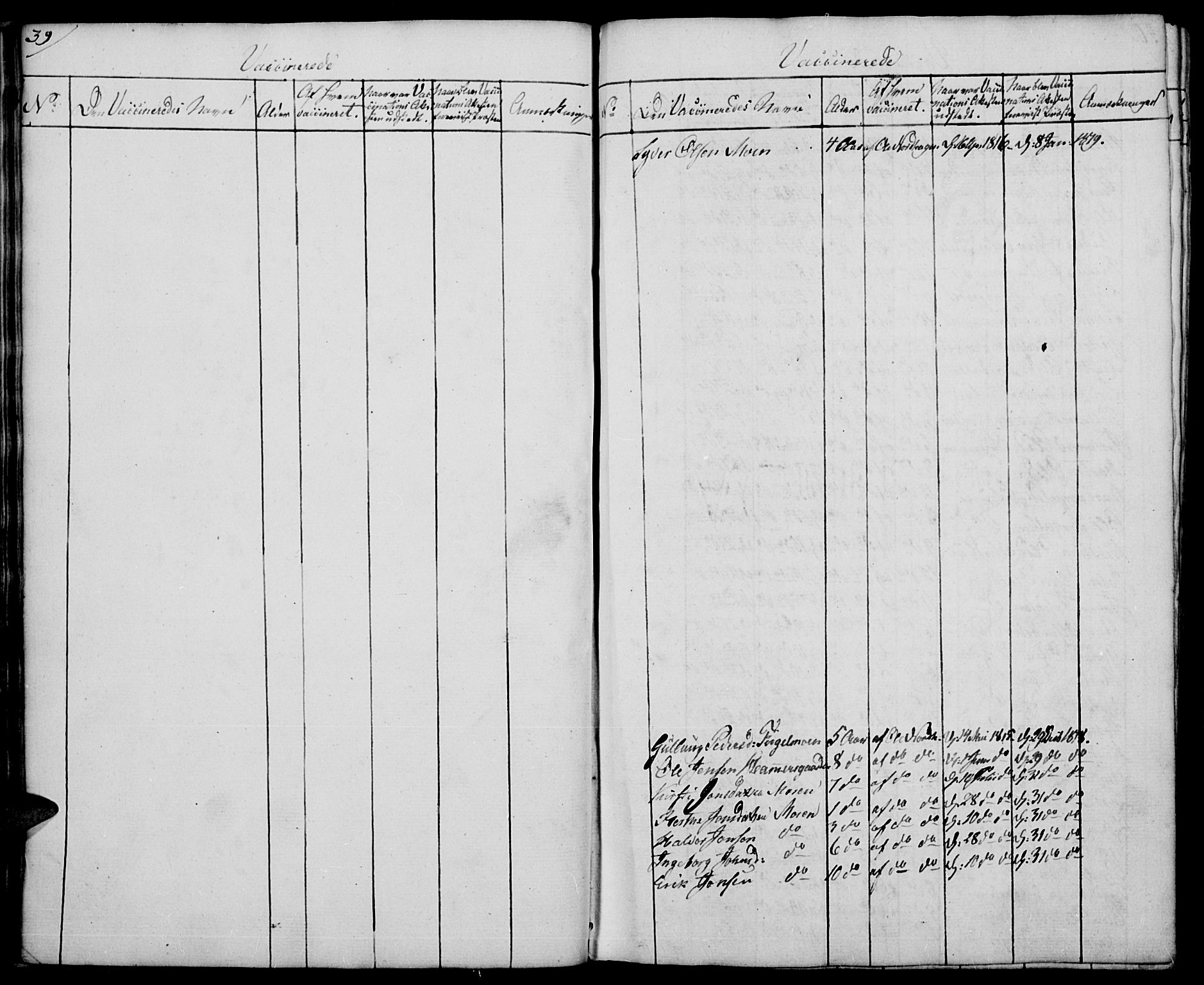 Trysil prestekontor, SAH/PREST-046/H/Ha/Haa/L0002: Parish register (official) no. 2, 1800-1814, p. 39