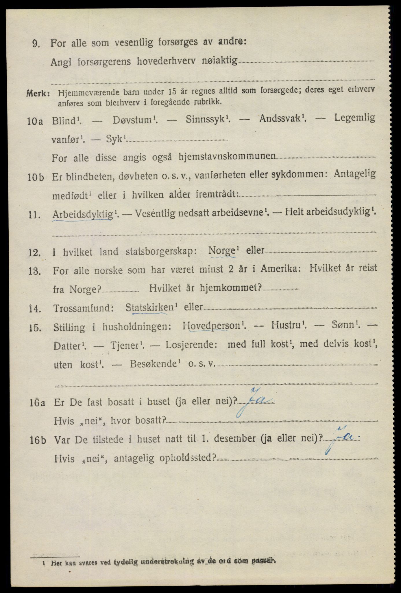 SAO, 1920 census for Spydeberg, 1920, p. 7042