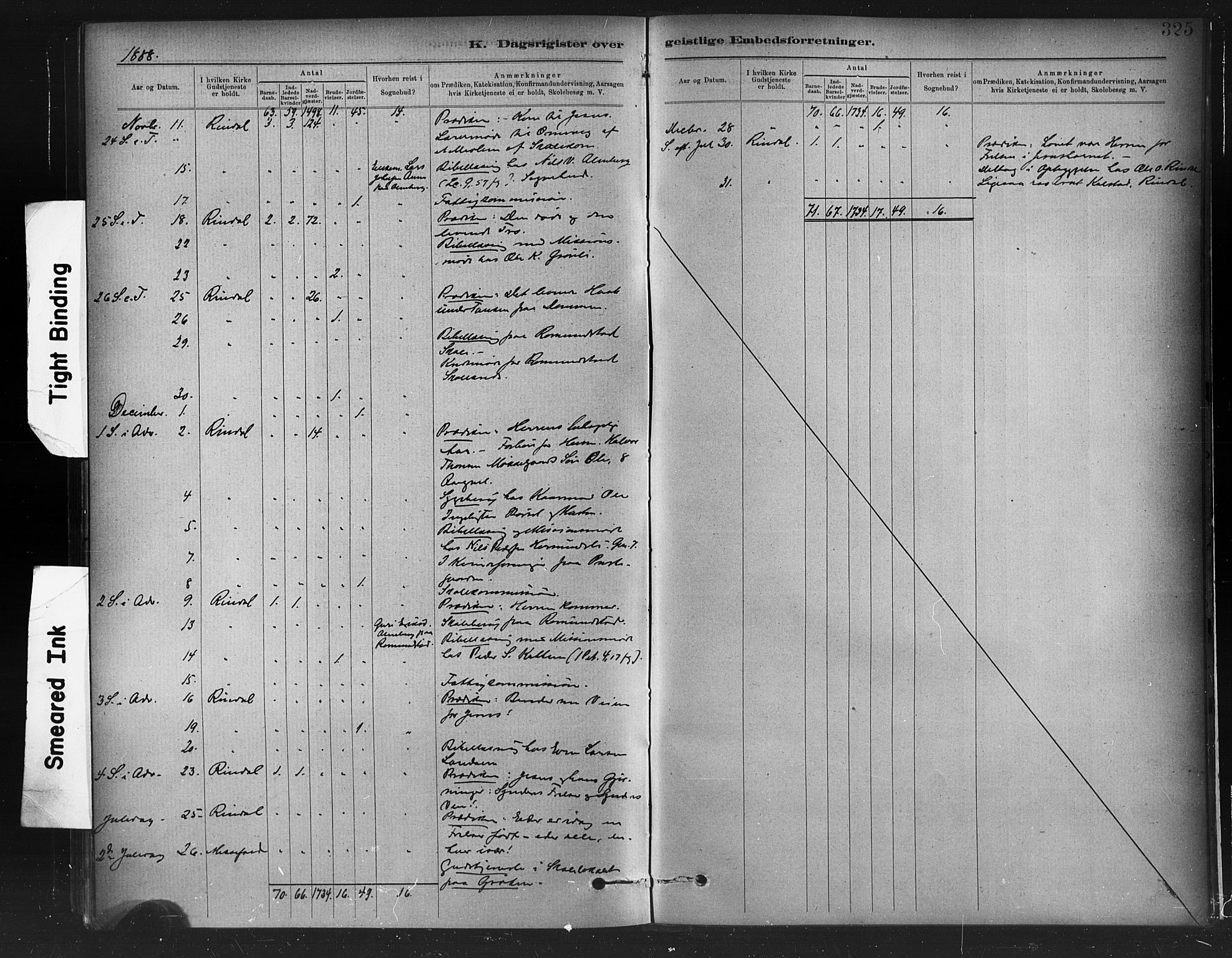 Ministerialprotokoller, klokkerbøker og fødselsregistre - Møre og Romsdal, AV/SAT-A-1454/598/L1069: Parish register (official) no. 598A03, 1882-1895, p. 325