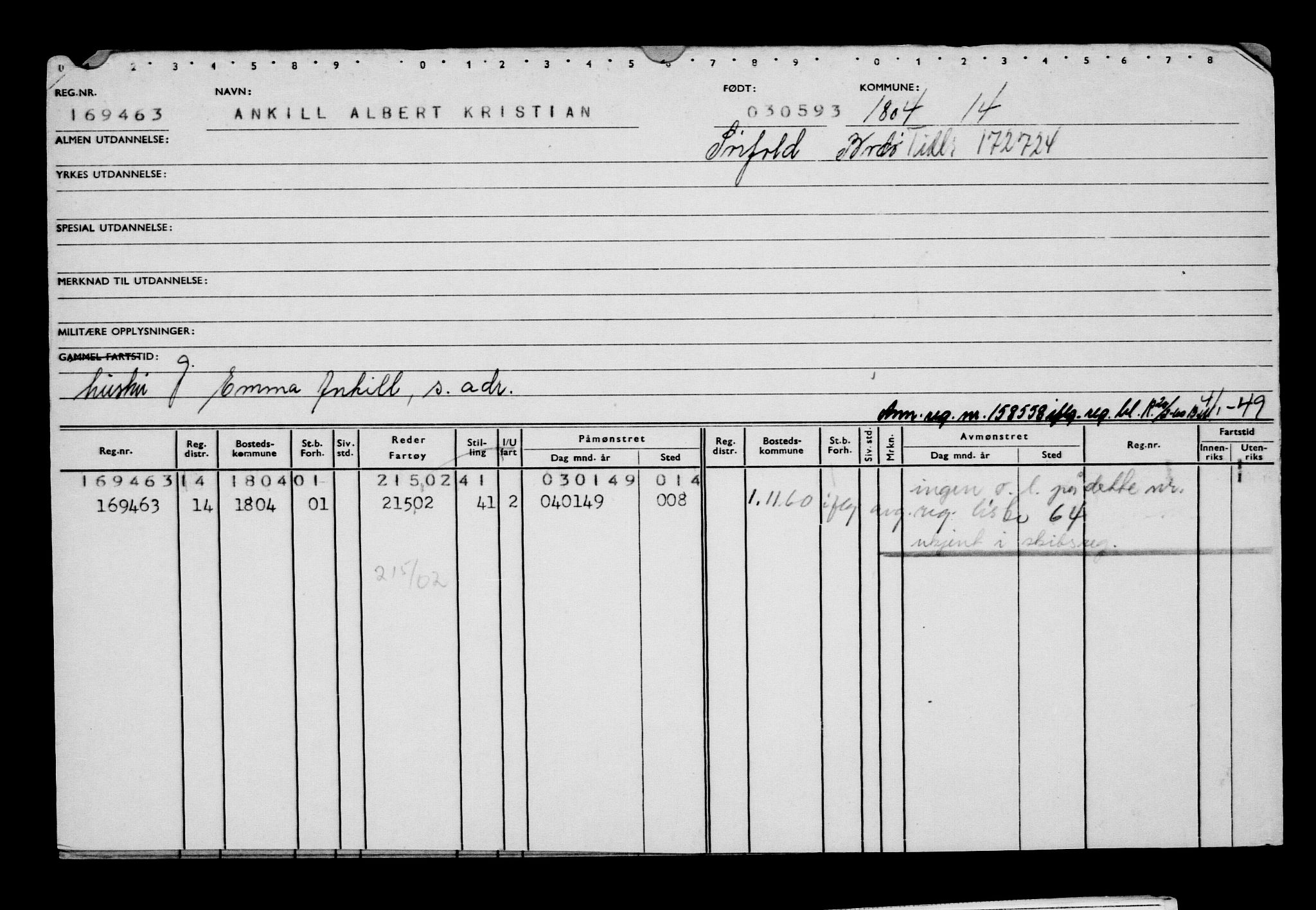 Direktoratet for sjømenn, RA/S-3545/G/Gb/L0013: Hovedkort, 1893, p. 359