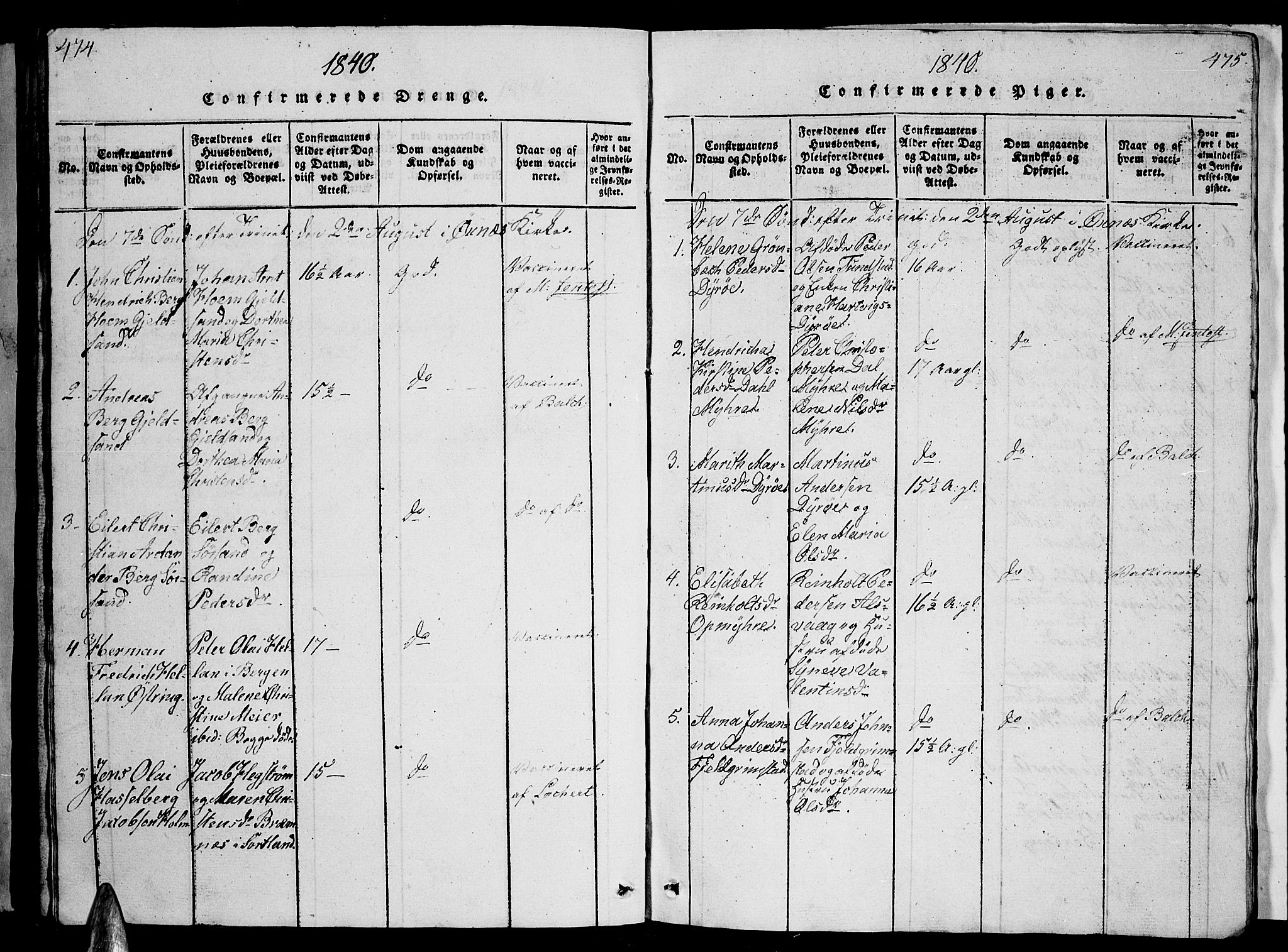 Ministerialprotokoller, klokkerbøker og fødselsregistre - Nordland, AV/SAT-A-1459/893/L1346: Parish register (copy) no. 893C01, 1820-1858, p. 474-475